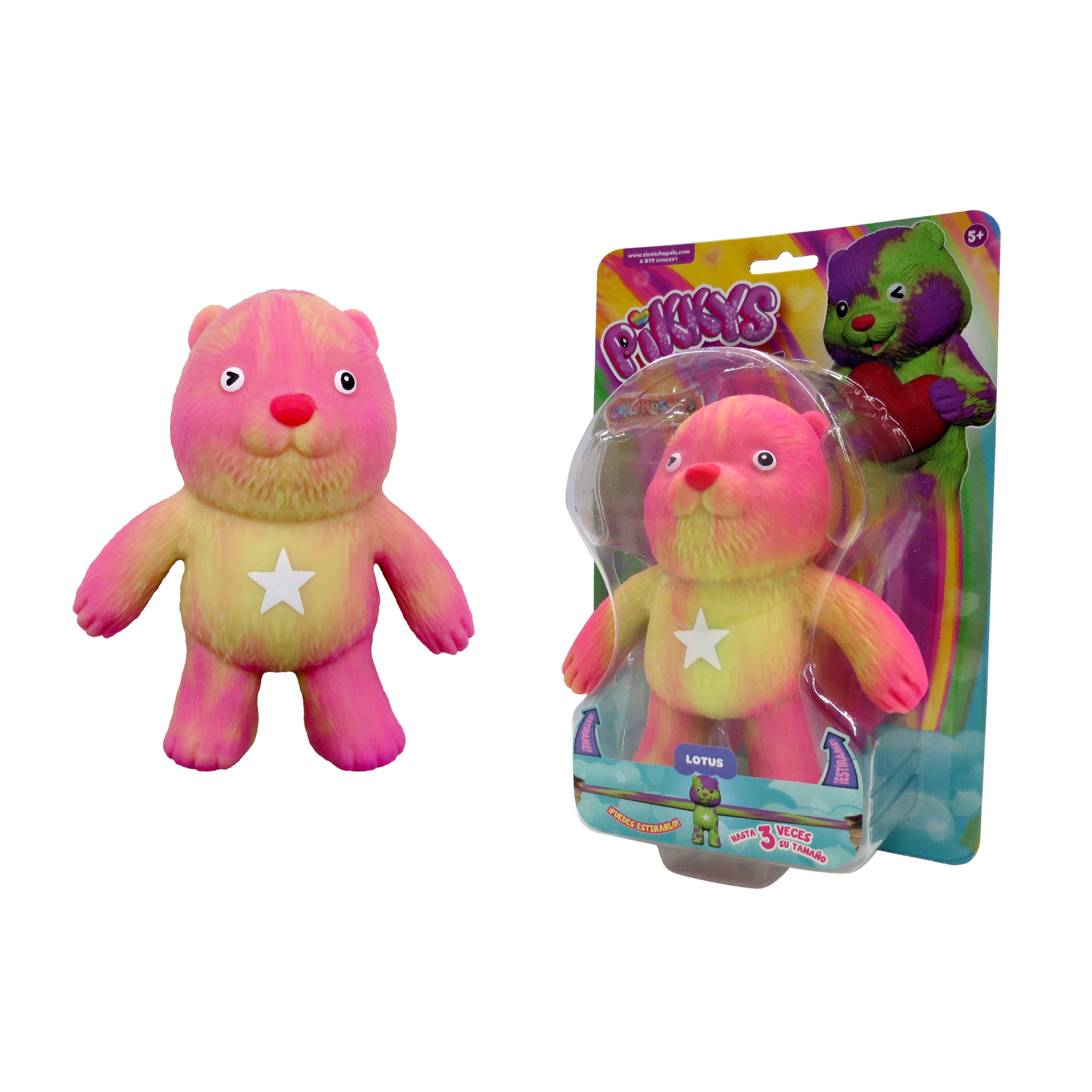 Foto 2 pulgar | Figura Estirable Ruz Pikkys Colorositos (lotus 15cm)