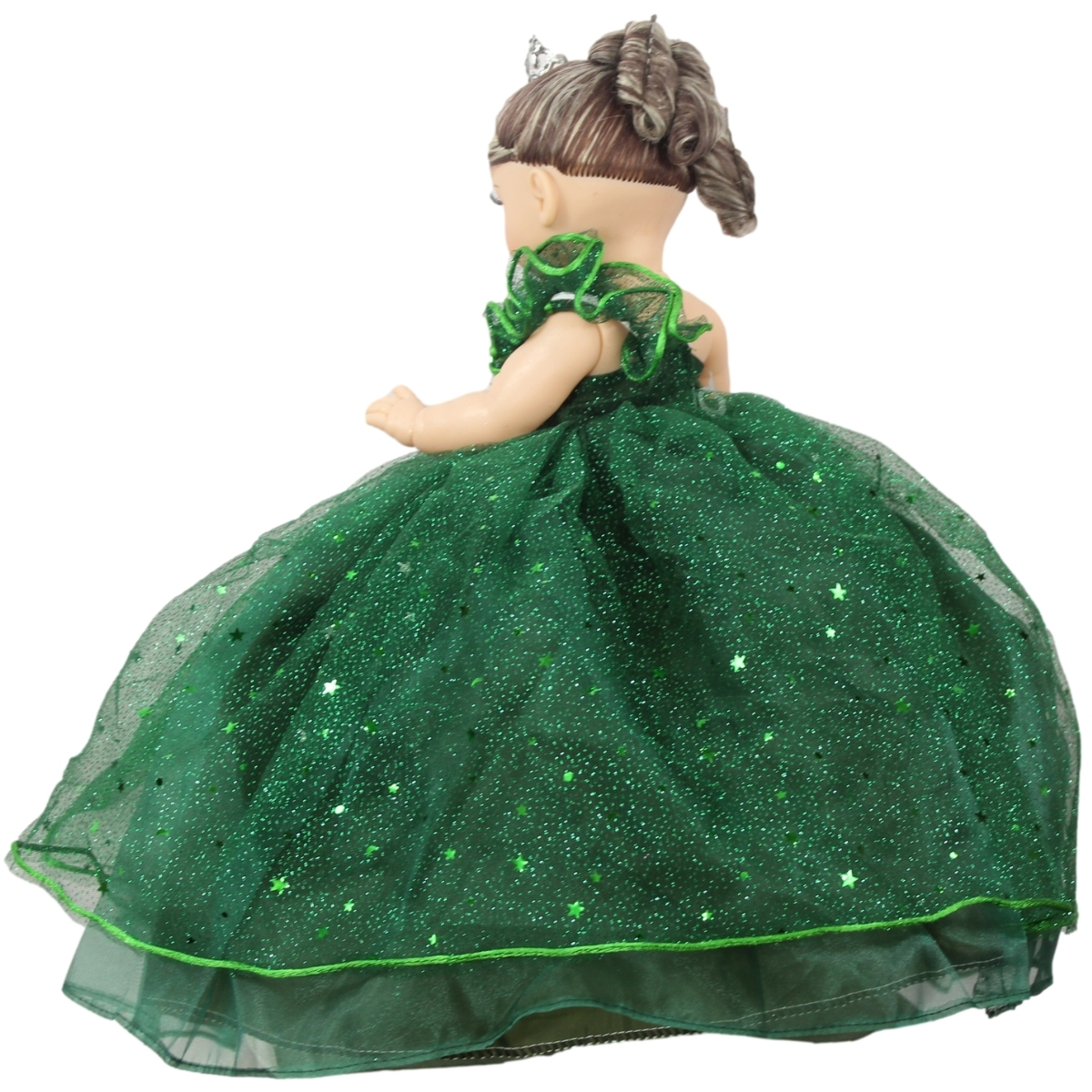 Foto 5 pulgar | Muñeca Quinceañera Recuerdo 15 Años Verde Esmeralda 33 Cm