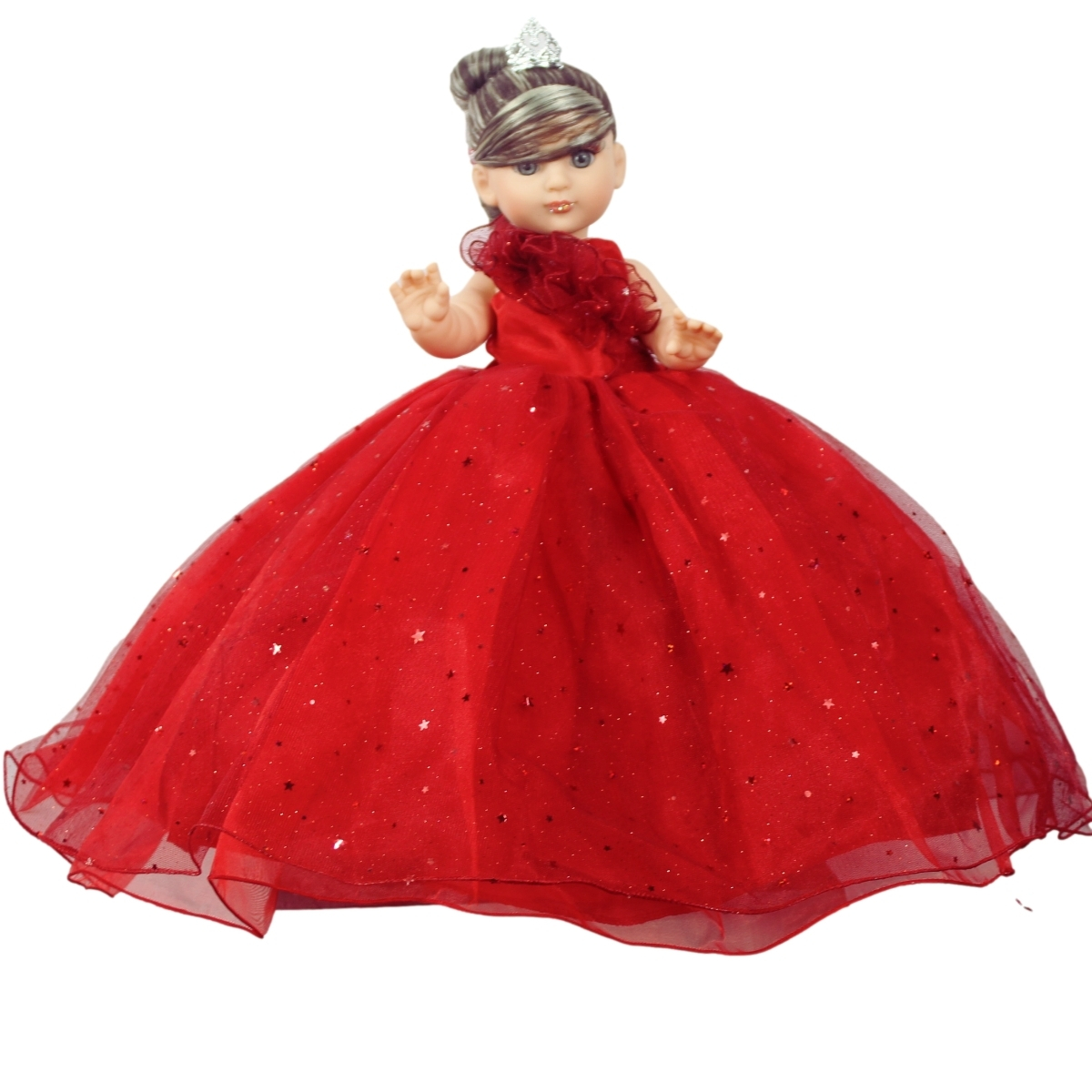 Muñeca Quinceañera Recuerdo 15 Año Rojo 33 Cm