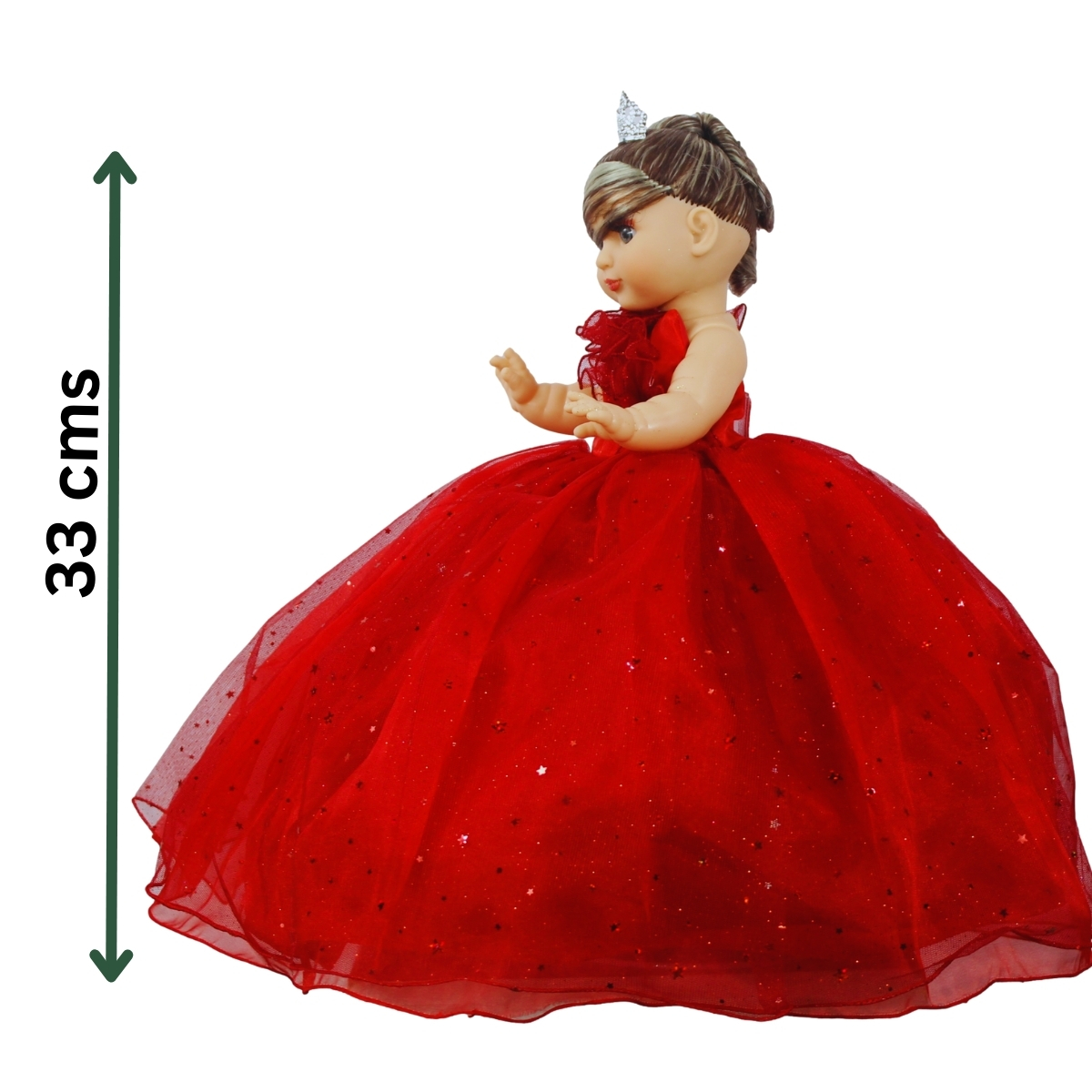 Foto 4 pulgar | Muñeca Quinceañera Recuerdo 15 Año Rojo 33 Cm