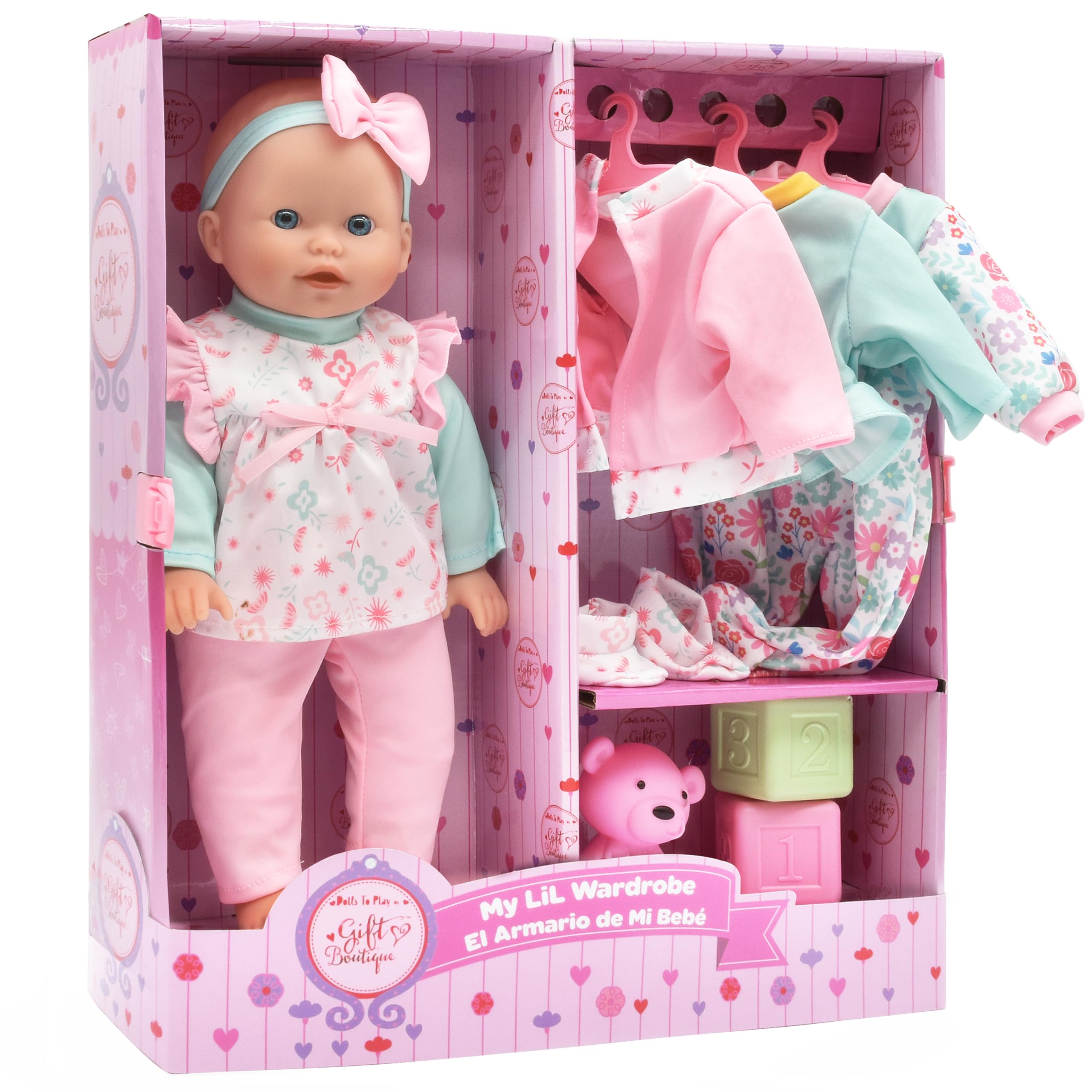 Foto 2 pulgar | Baby Doll Gift Boutique, Cuerpo Suave De 35 Cm Con 4 Atuendos Y Accesorios - Venta Internacional.
