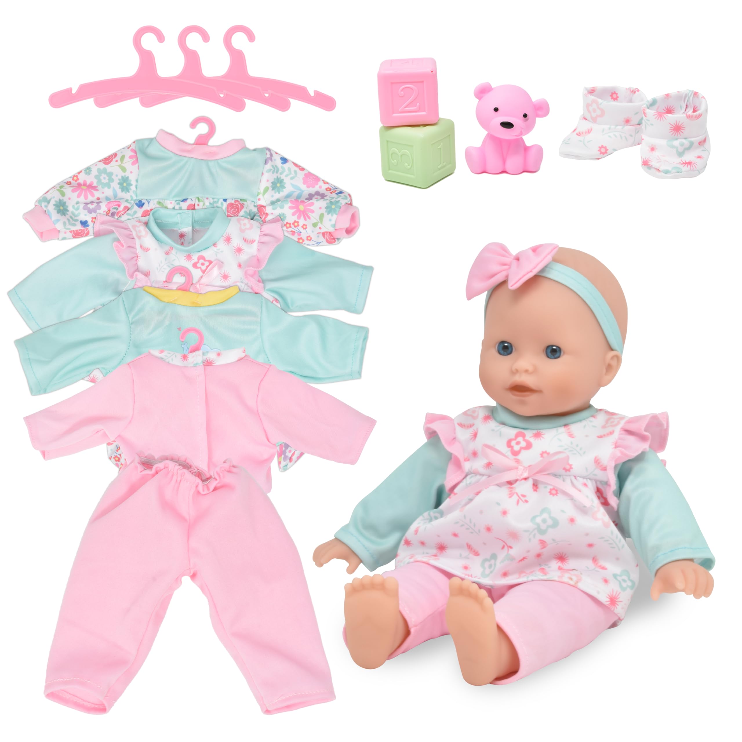 Foto 3 pulgar | Baby Doll Gift Boutique, Cuerpo Suave De 35 Cm Con 4 Atuendos Y Accesorios - Venta Internacional.