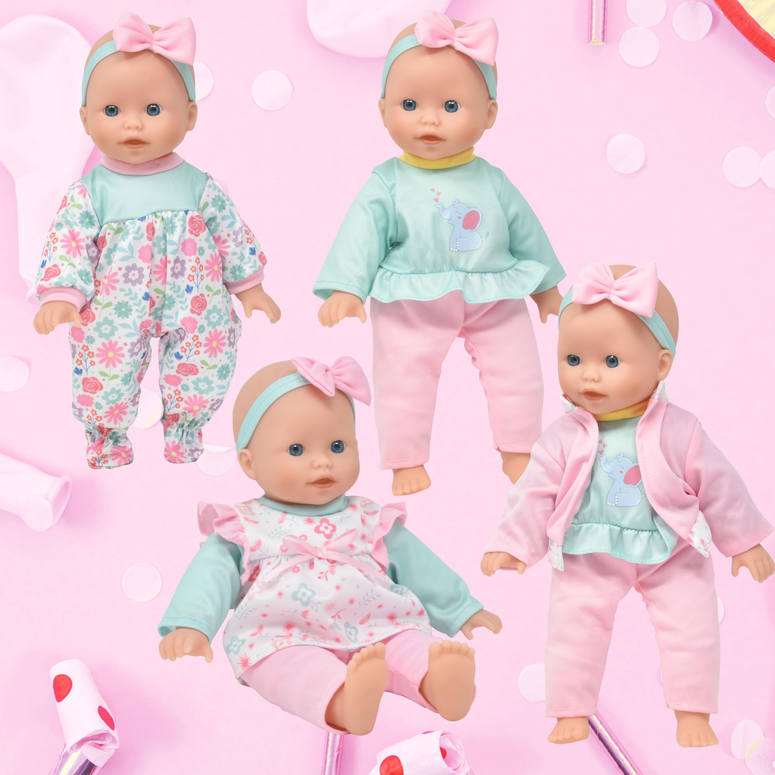 Foto 6 pulgar | Baby Doll Gift Boutique, Cuerpo Suave De 35 Cm Con 4 Atuendos Y Accesorios - Venta Internacional.