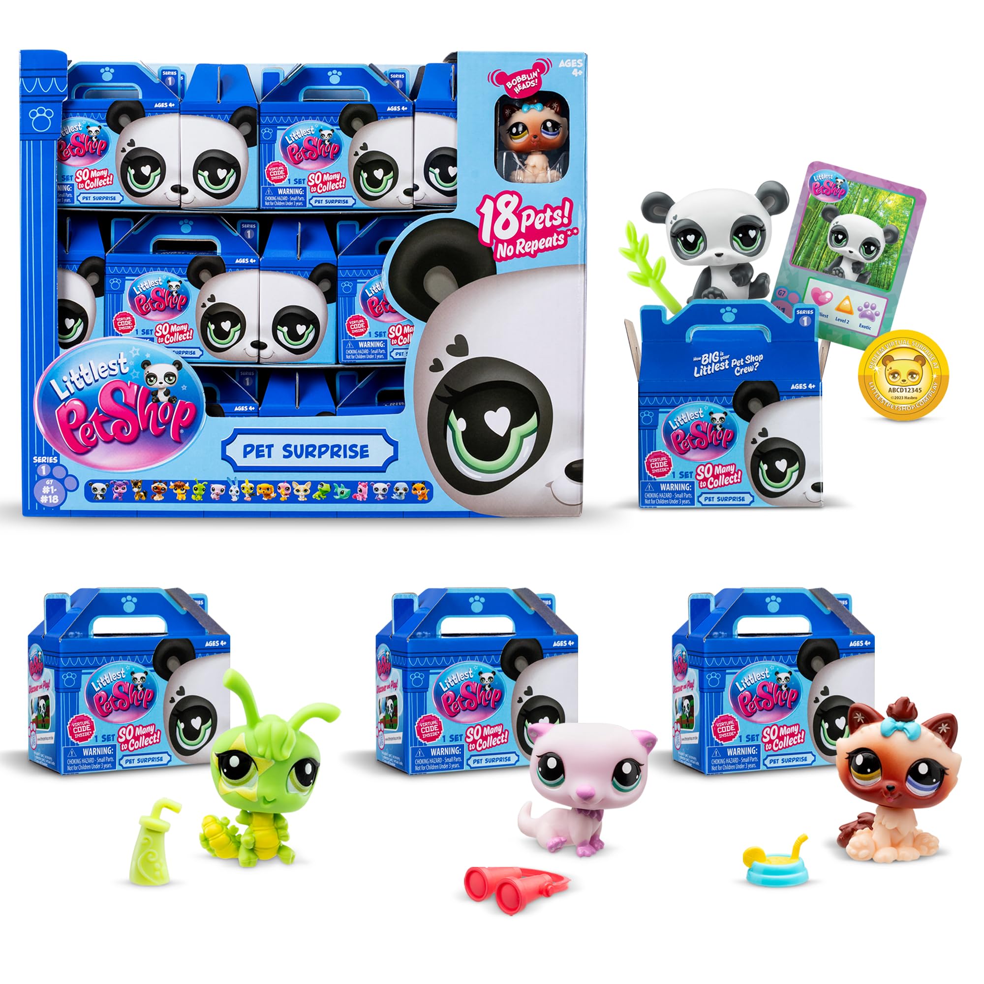 Foto 2 pulgar | Set De Coleccionista Littlest Pet Shop Gen 7 Con 18 Mascotas De Más De 4 Años - Venta Internacional.