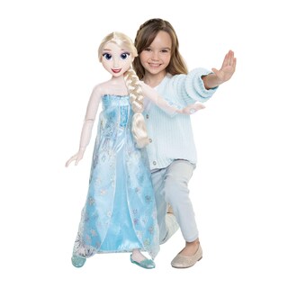 Foto 1 | Muñeca Fashion Elsa De Disney Con Ice Powers De 32 Pulgadas Con Sonido - Venta Internacional.