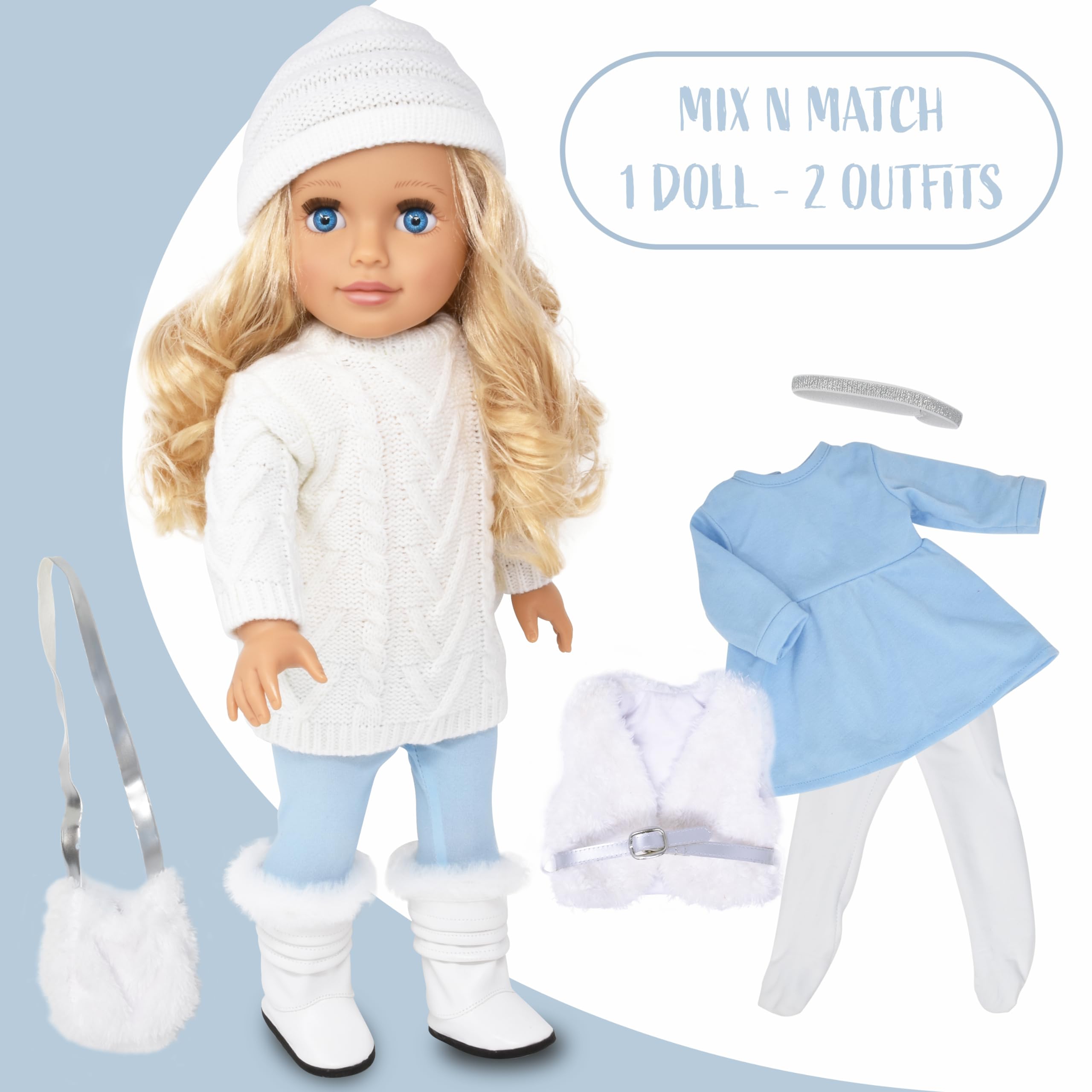 Foto 2 | Tienda De Regalos Fashion Doll De 18 Pulgadas Con Ropa Y Acceso. - Venta Internacional.