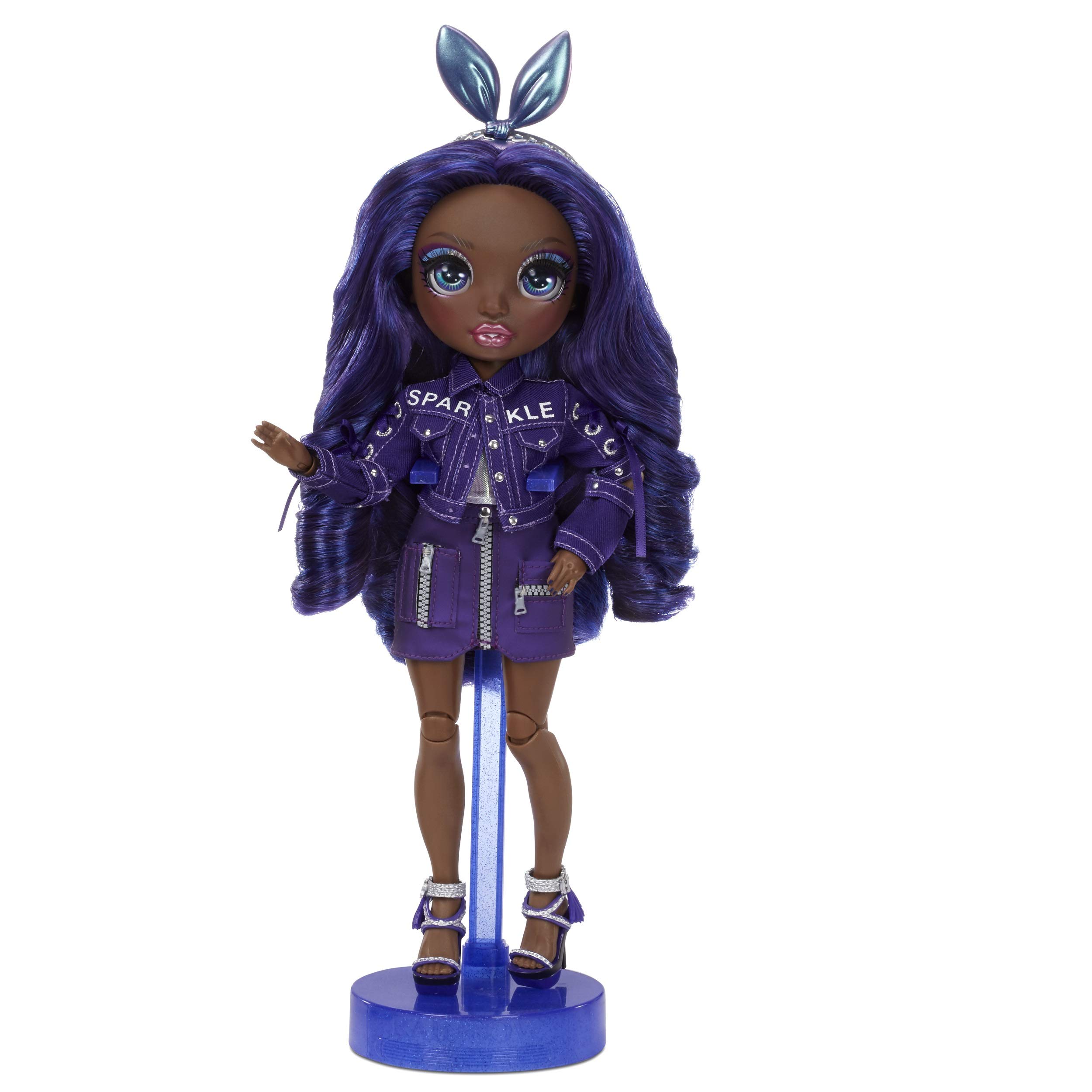 Foto 3 | Muñeca Moderna Rainbow High Krystal Bailey Indigo Con 2 Atuendos - Venta Internacional.