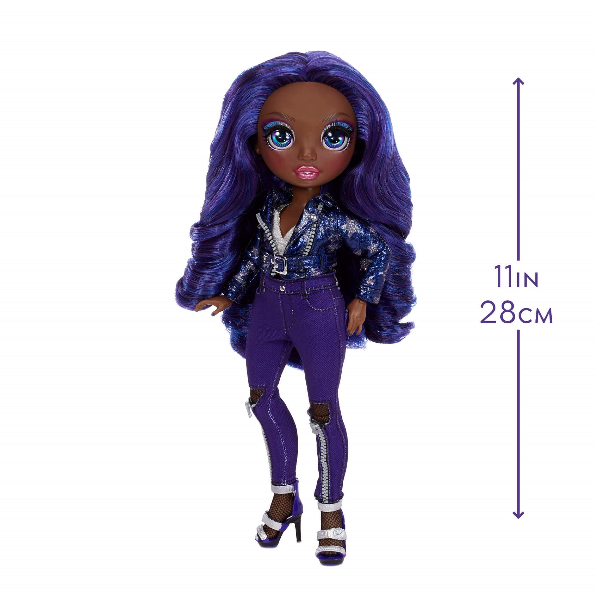 Foto 5 pulgar | Muñeca Moderna Rainbow High Krystal Bailey Indigo Con 2 Atuendos - Venta Internacional.