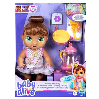 Foto 2 | Doll Baby Alive Bubbly Tea Party Sophia Sparkle 28 Cm Con Acc - Venta Internacional.