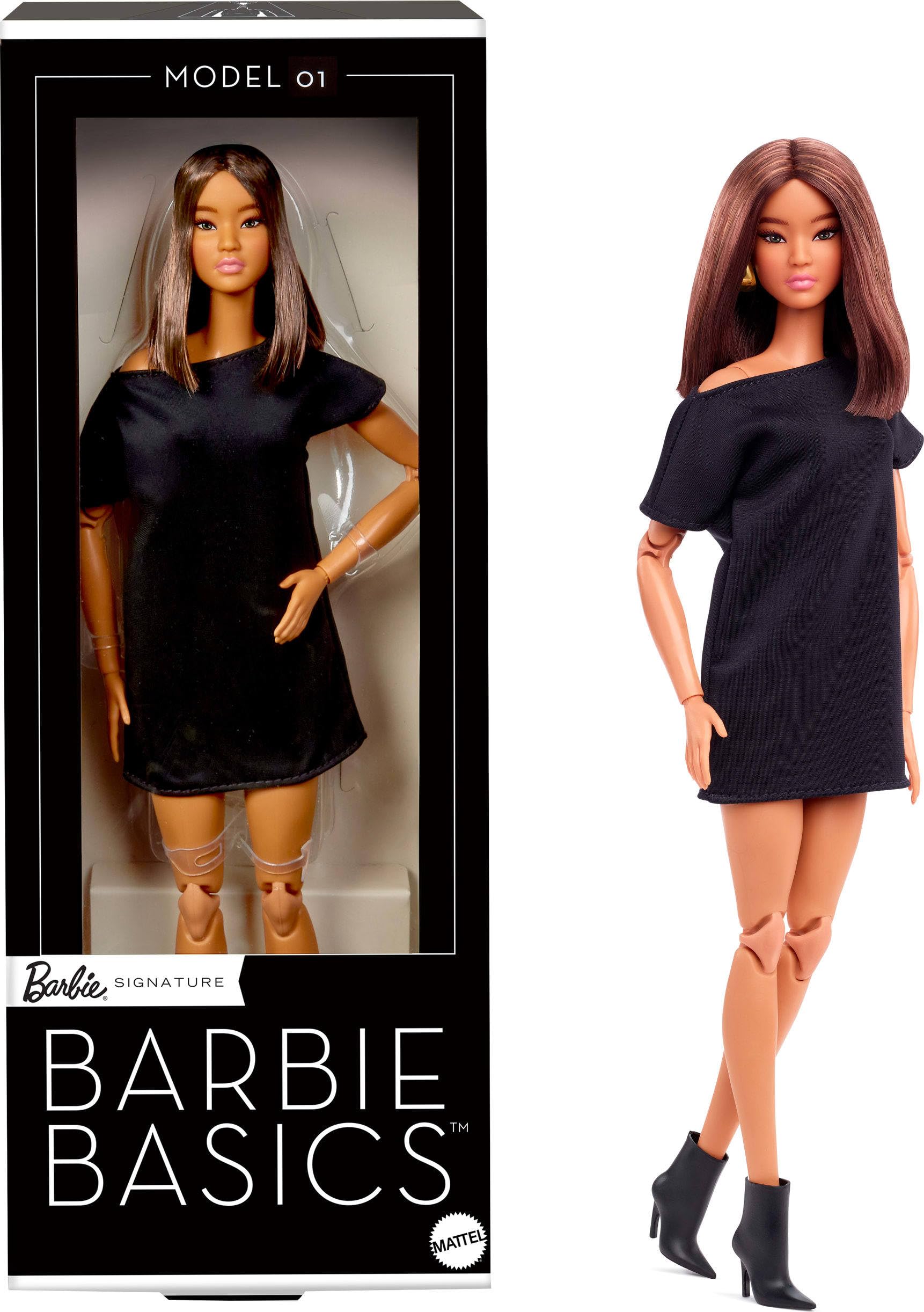 Foto 1 | Muñeca De Coleccionista Barbie Basics Modelo 01 Con Cabello Castaño - Venta Internacional.
