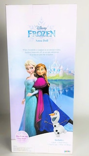 Foto 2 | Muñeca Infantil Disney Frozen Anna De 14 Pulgadas Con Nuevos Rasgos Faciales - Venta Internacional.
