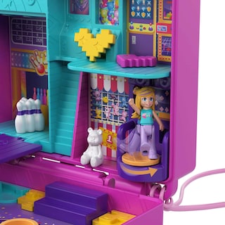 Foto 5 | Set De Juego Compacto Polly Pocket Race & Rock Arcade Con 2 Muñecas - Venta Internacional.