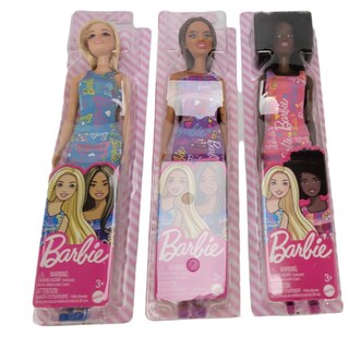 Foto 5 | Muñecas Barbie Fabulous Con Firma En El Vestido Azul/púrpura/rosa - Venta Internacional.