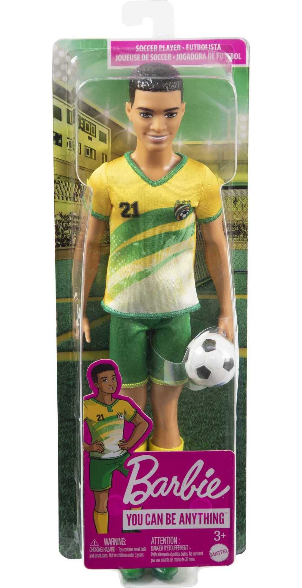 Foto 7 pulgar | Muñeca Moderna Barbie Careers Ken, Jugador De Fútbol, Con Accesorios - Venta Internacional.