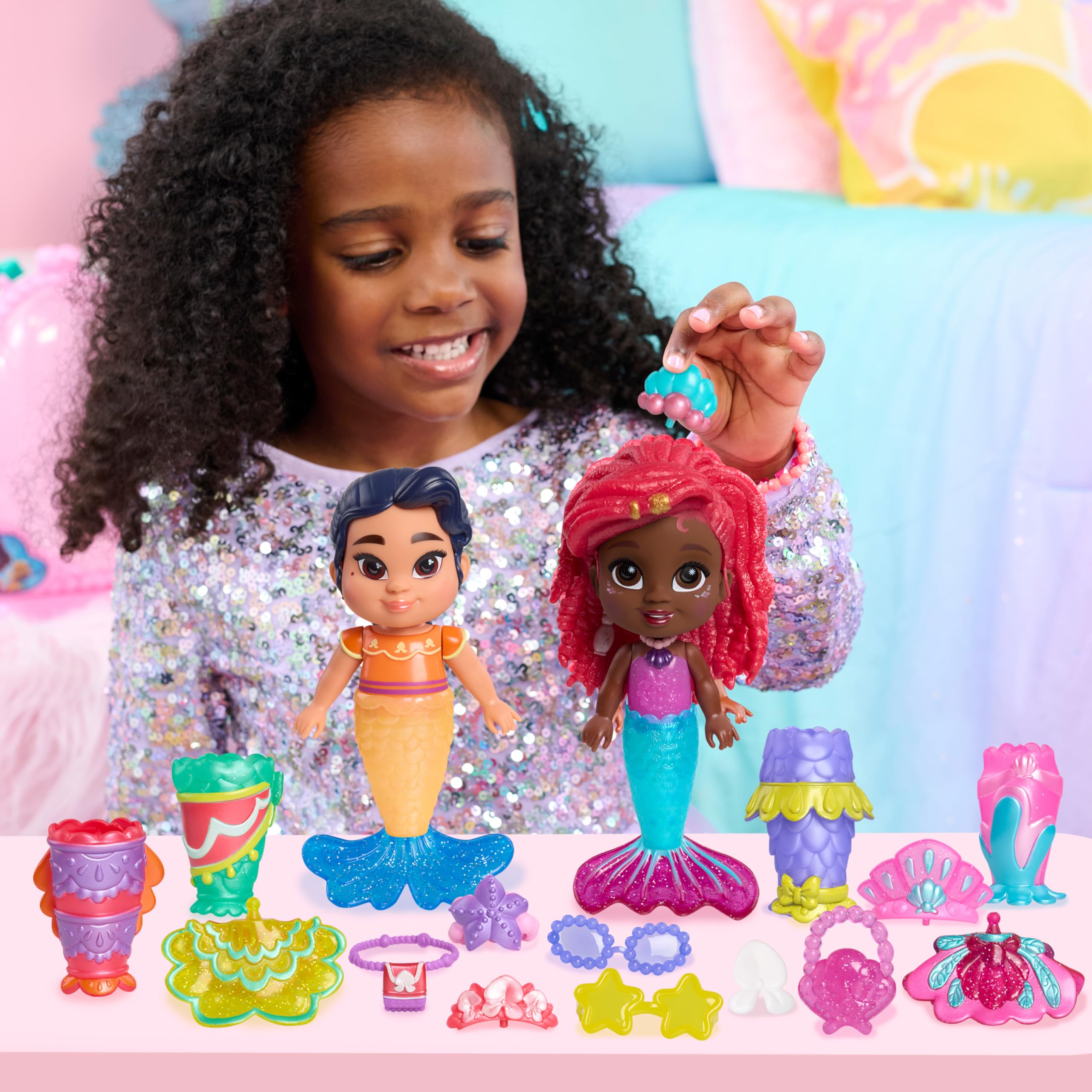 Foto 4 pulgar | Set De Muñecas Toy Just Play Disney Junior Ariel Pop Tails Deluxe - Venta Internacional.