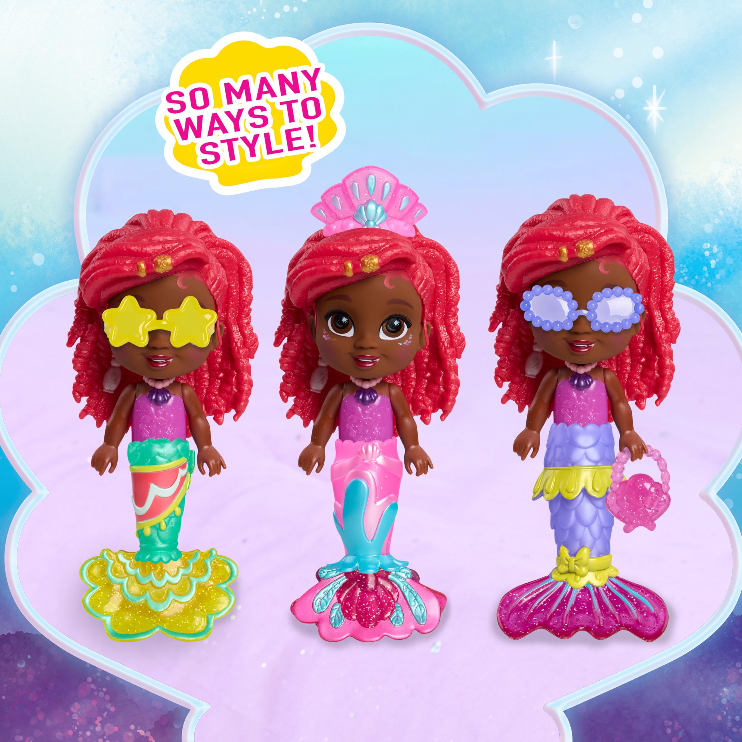 Foto 5 pulgar | Set De Muñecas Toy Just Play Disney Junior Ariel Pop Tails Deluxe - Venta Internacional.