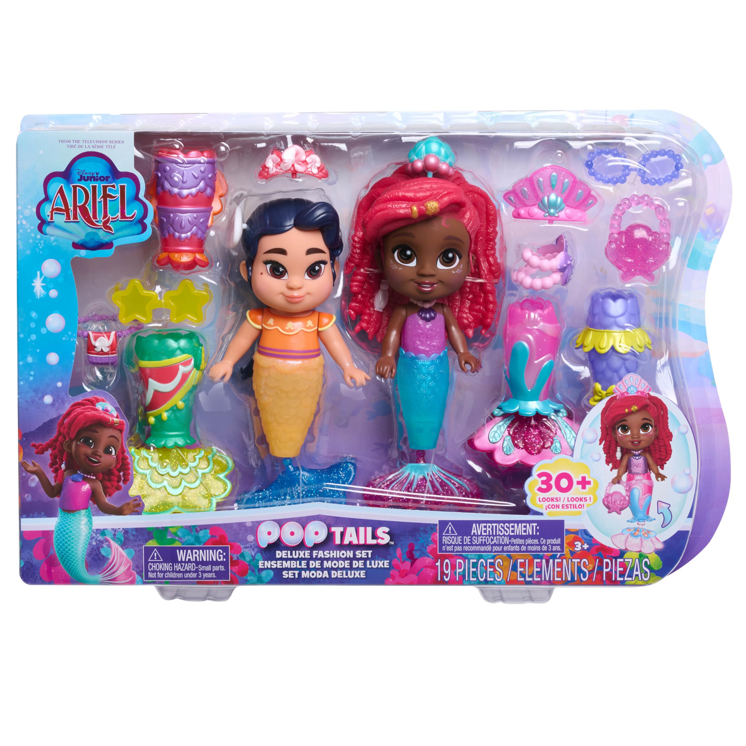 Foto 8 pulgar | Set De Muñecas Toy Just Play Disney Junior Ariel Pop Tails Deluxe - Venta Internacional.