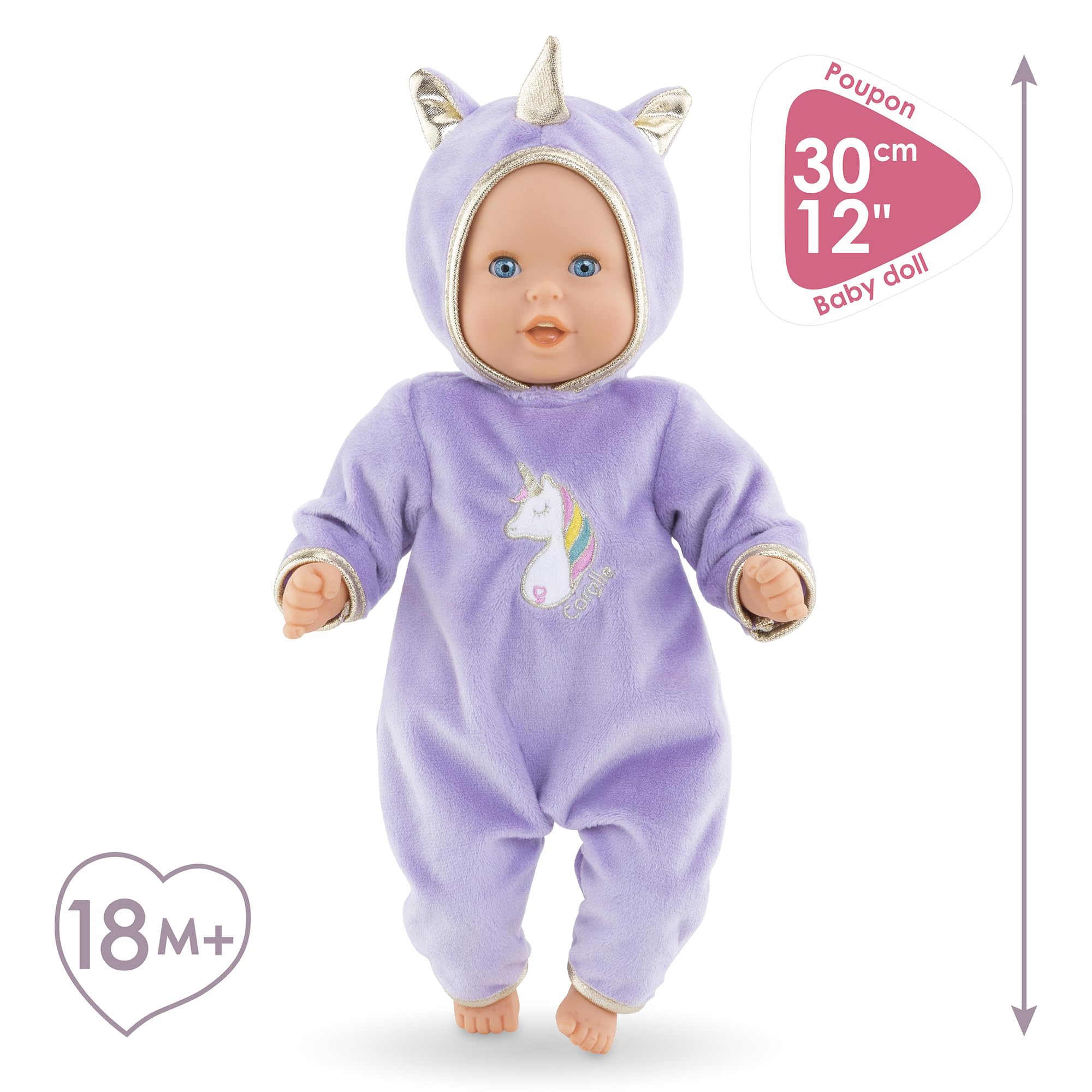 Foto 4 pulgar | Muñeca Corolle Bebé Calin Unicorn Boy De 12 Pulgadas Con Atuendo - Venta Internacional.