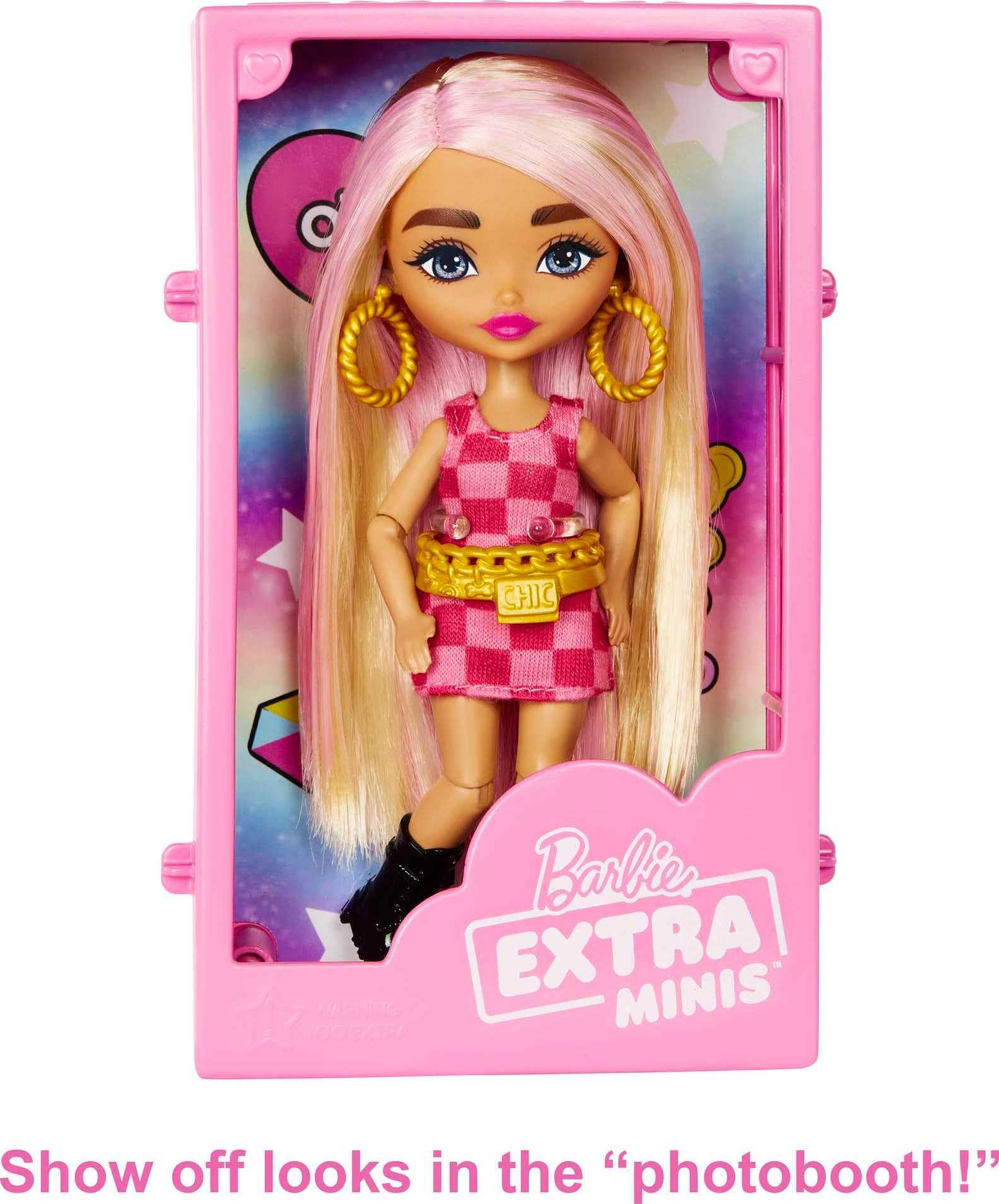 Foto 6 pulgar | Fashion Playset Barbie Extra Minis Doll & Boutique, Más De 15 Piezas - Venta Internacional.