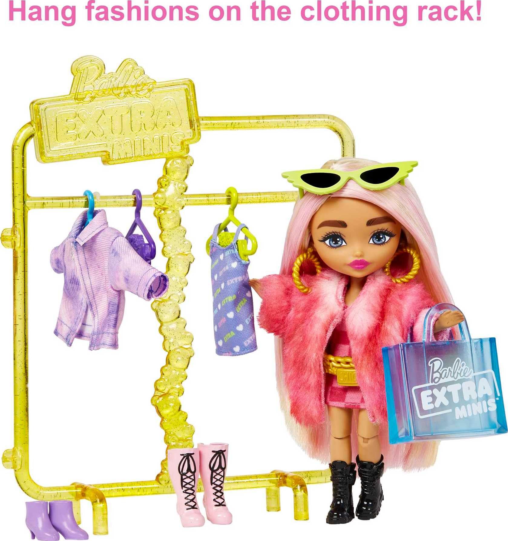 Foto 7 pulgar | Fashion Playset Barbie Extra Minis Doll & Boutique, Más De 15 Piezas - Venta Internacional.