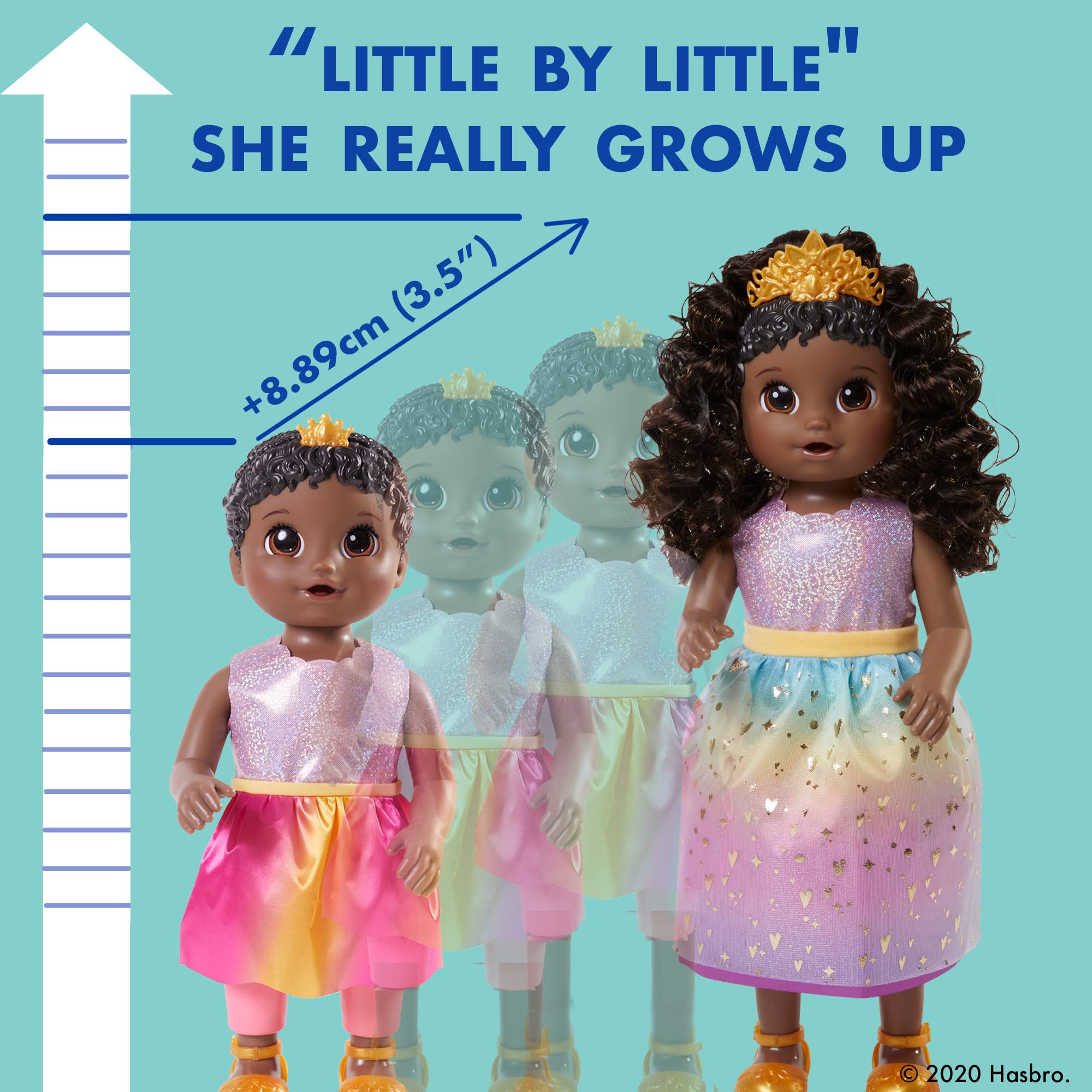 Foto 4 pulgar | ¡la Princesa Ellie De Doll Baby Alive Crece! Pelo Negro De 45 Cm - Venta Internacional.