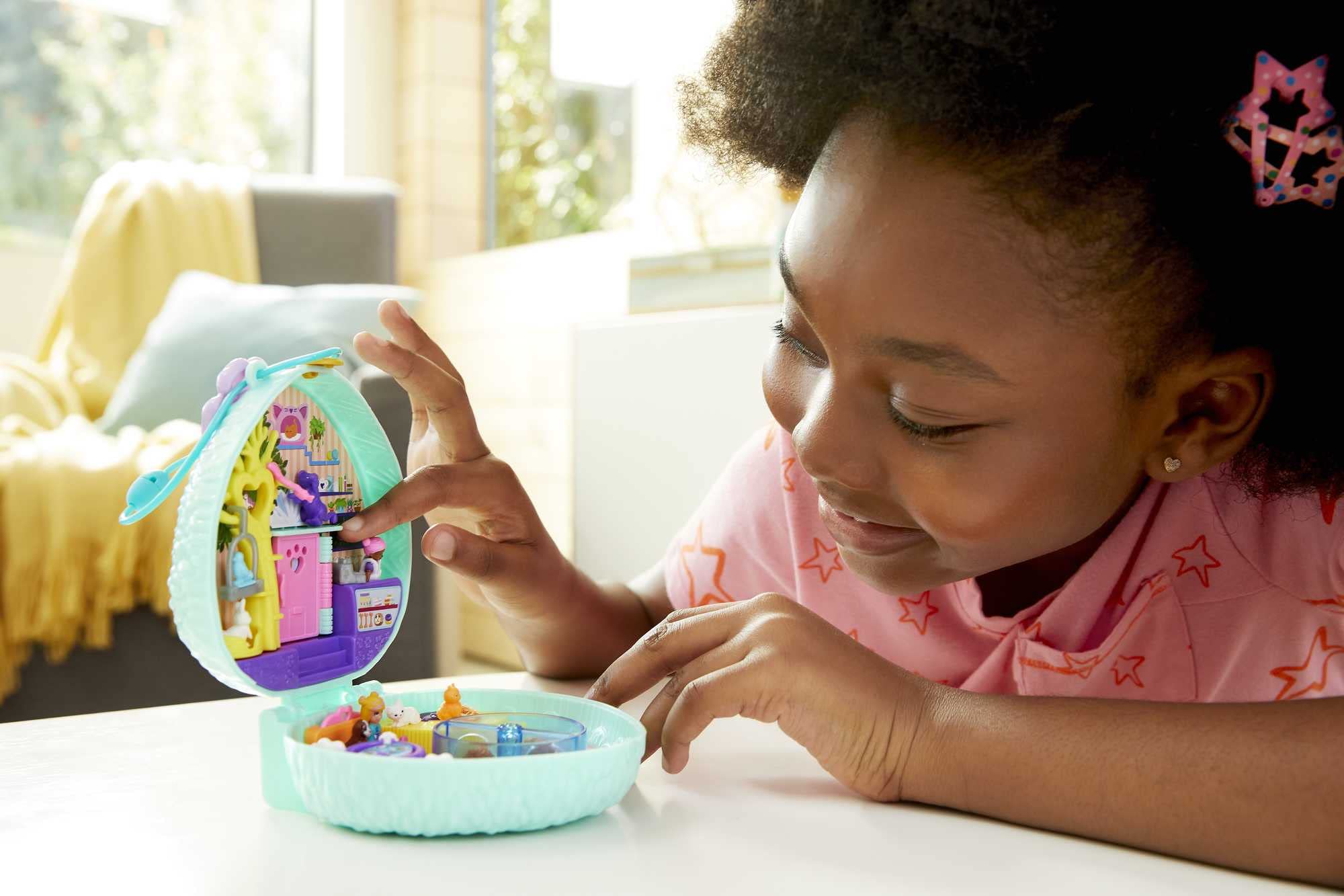 Foto 2 | Set De Juego Polly Pocket Hedgehog Cafe Con 2 Micromuñecas Y Accesorios - Venta Internacional.