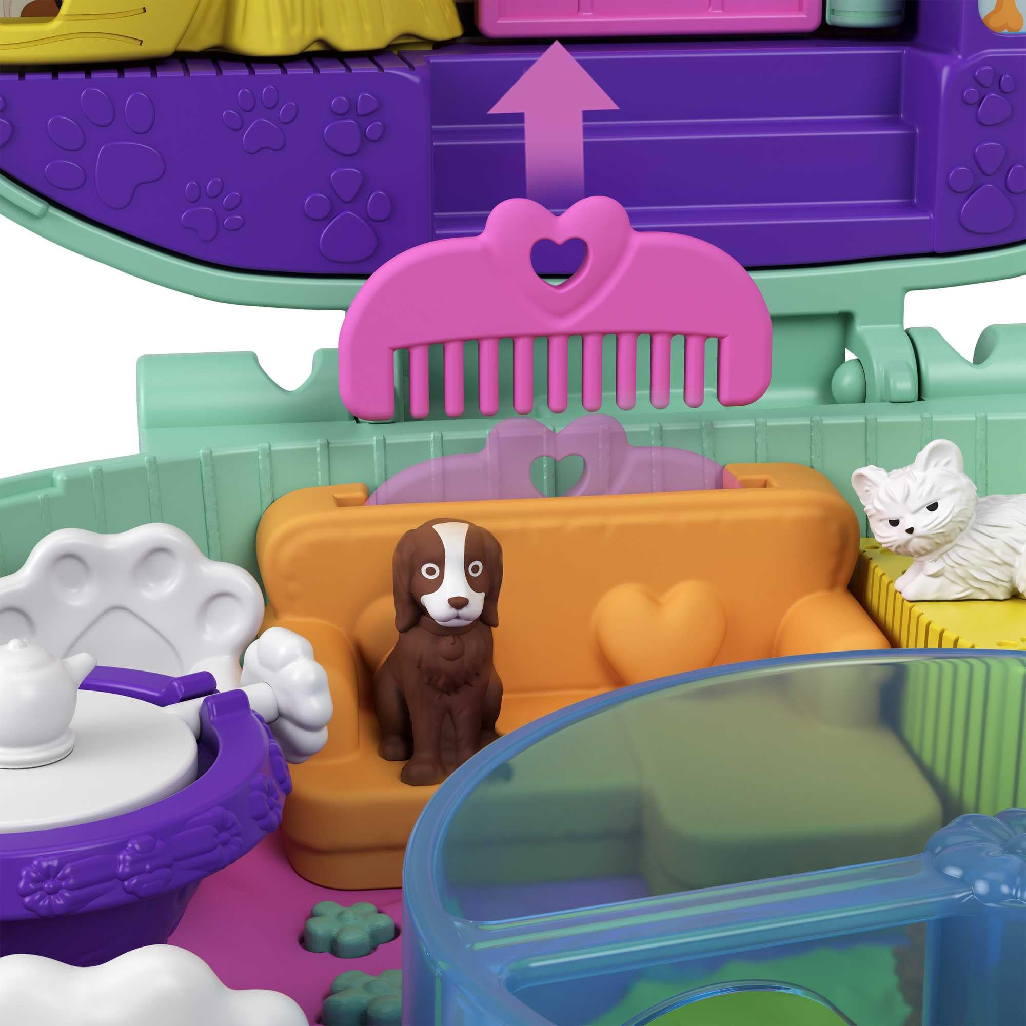 Foto 4 pulgar | Set De Juego Polly Pocket Hedgehog Cafe Con 2 Micromuñecas Y Accesorios - Venta Internacional.