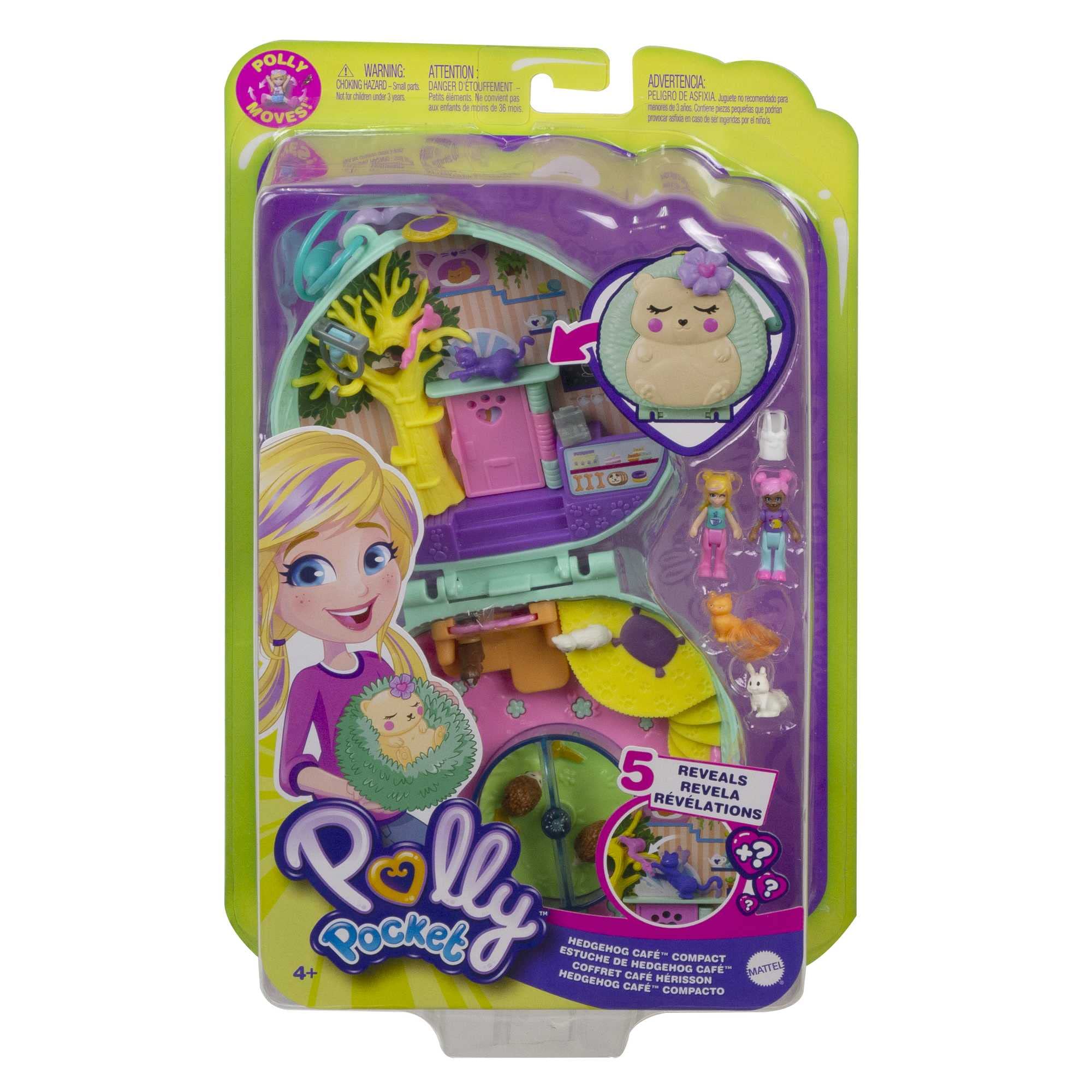 Foto 7 pulgar | Set De Juego Polly Pocket Hedgehog Cafe Con 2 Micromuñecas Y Accesorios - Venta Internacional.
