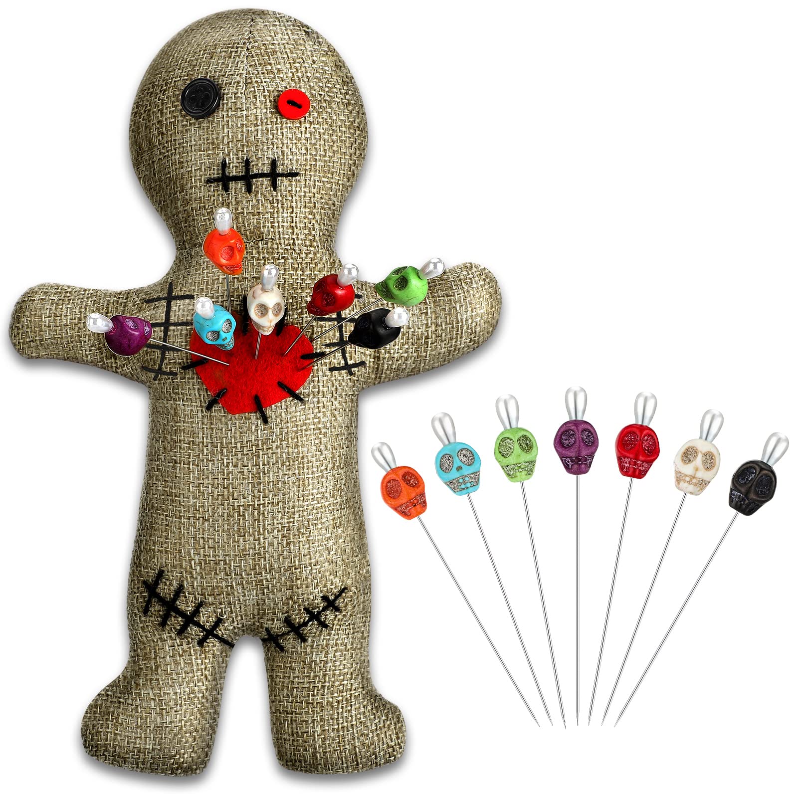 Foto 2 pulgar | Set De Muñecas Voodoo Kathfly Horror Doll Con 7 Alfileres De 18 Cm - Venta Internacional.
