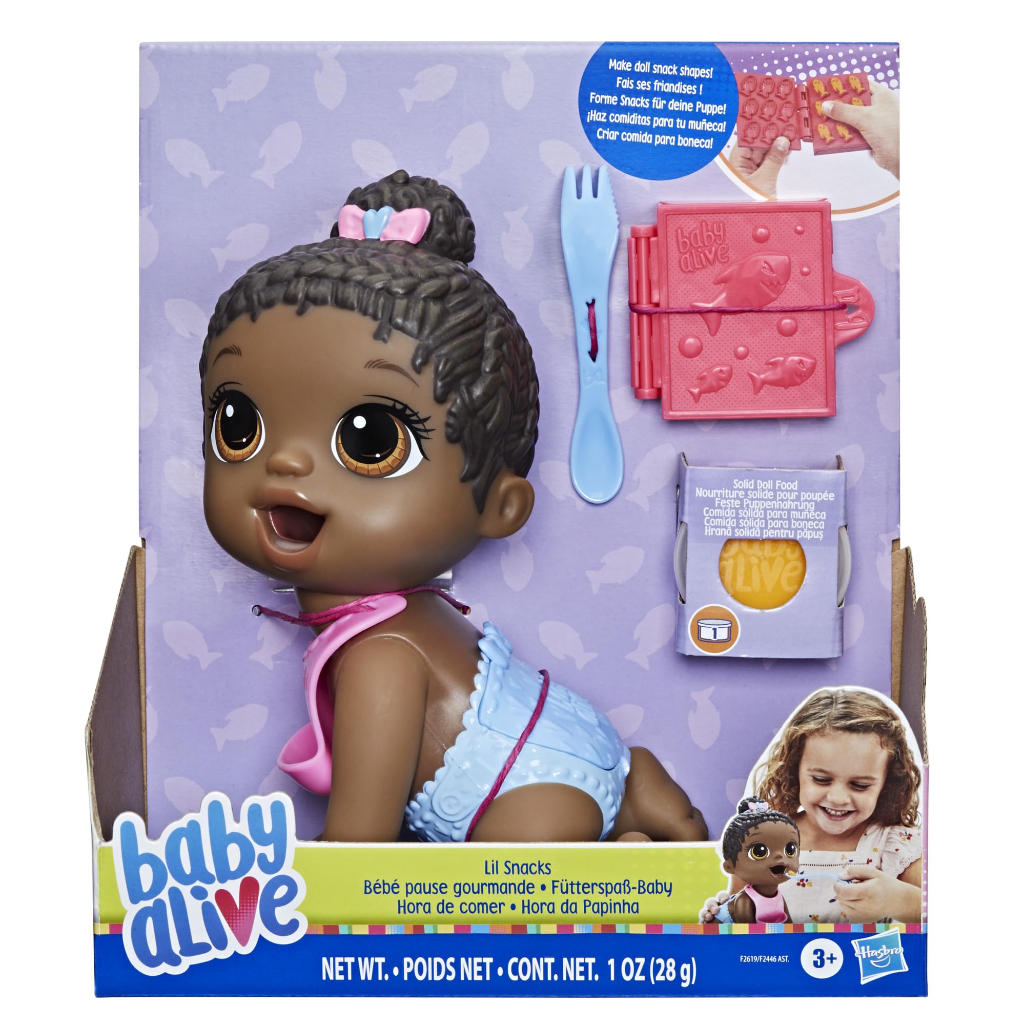 Foto 3 pulgar | Doll Baby Alive Lil Snacks Blkh Con Accesorios, 20 Cm - Venta Internacional.