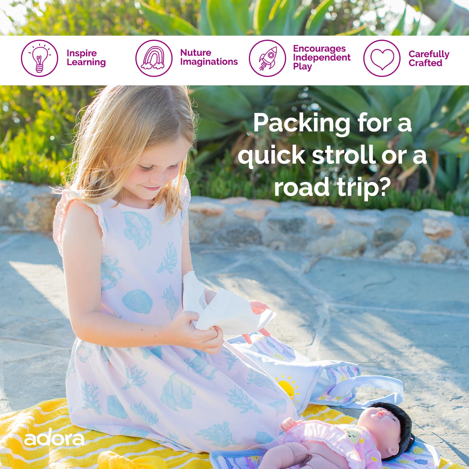 Foto 4 pulgar | Bolsa De Pañales Adora Baby Doll Con Diseño Que Cambia De Color Desde Hace Más De 3 Años - Venta Internacional.