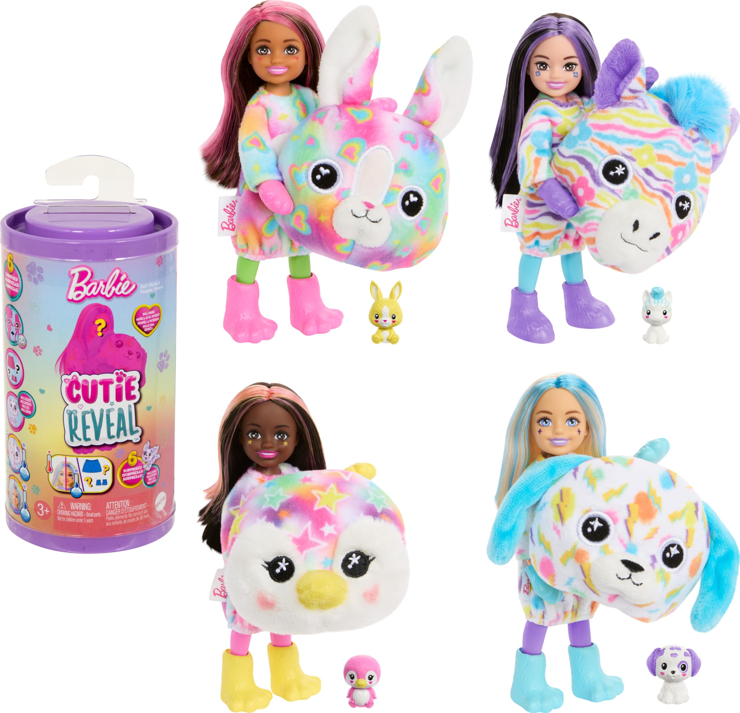 Foto 1 | Muñeca Barbie Cutie Reveal Chelsea Con Accesorios Color Dream - Venta Internacional.
