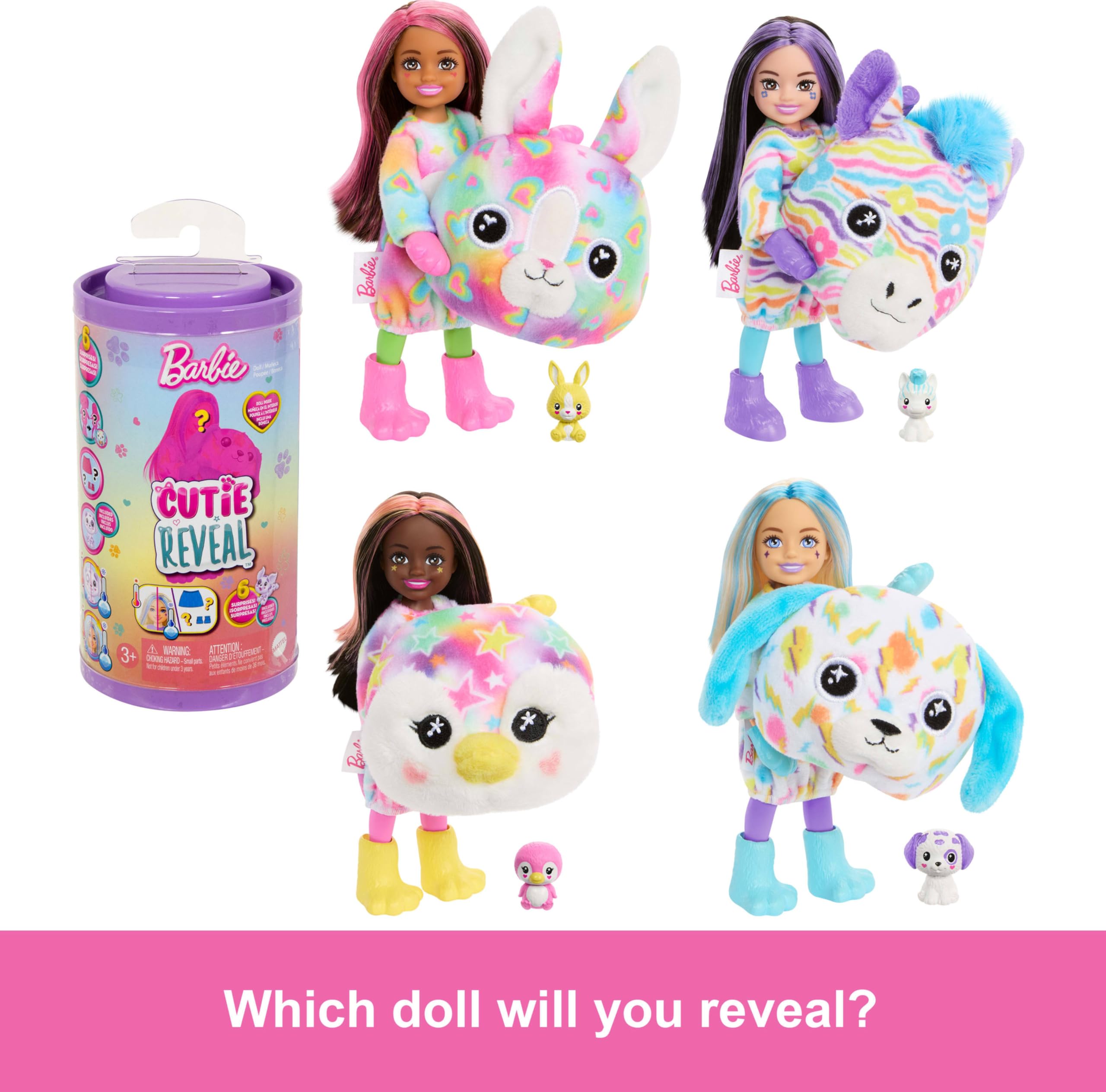 Foto 4 pulgar | Muñeca Barbie Cutie Reveal Chelsea Con Accesorios Color Dream - Venta Internacional.
