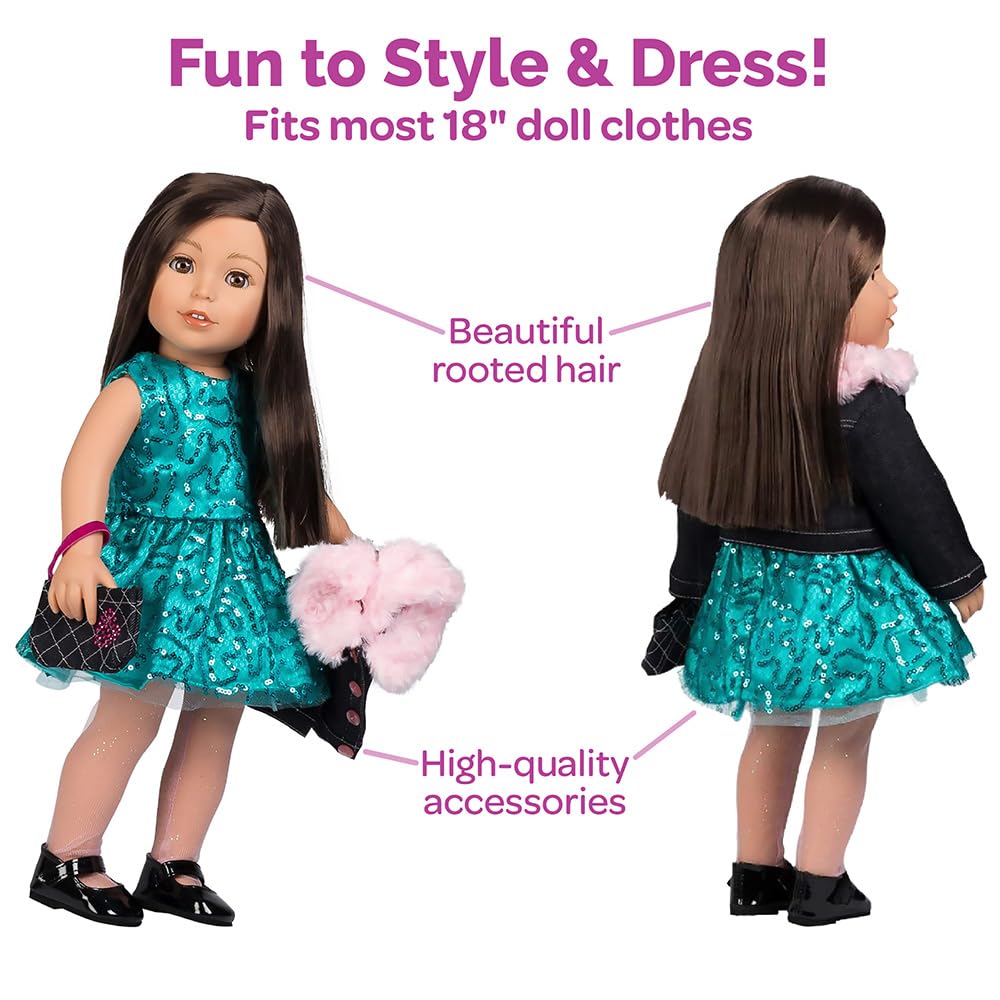Foto 4 | Muñeca De Moda Adora Amazing Girls Emma Sparkles De 45 Cm - Venta Internacional.
