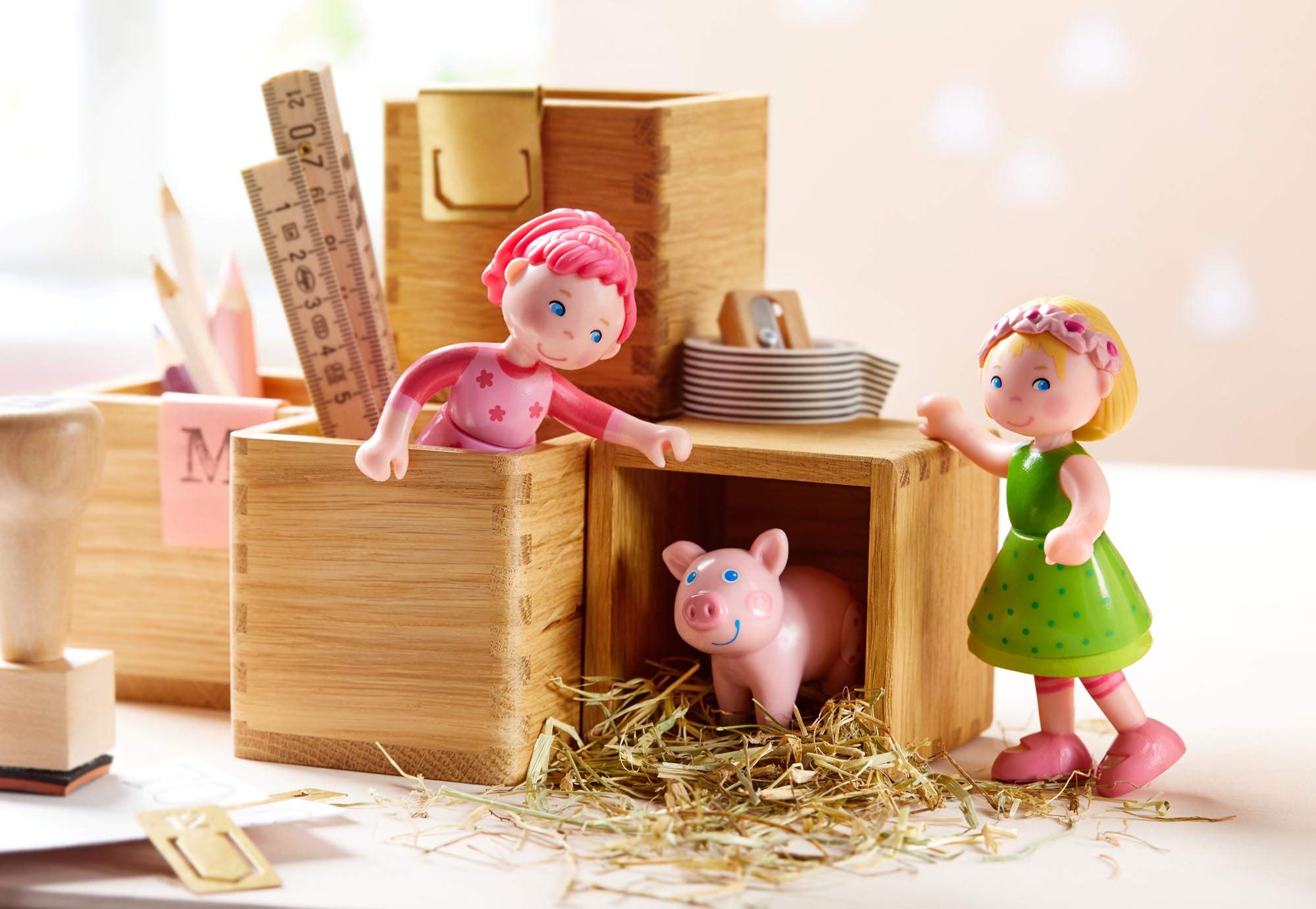 Foto 7 | Figura De Juguete De Casa De Muñecas Haba Little Friends Mali, Cabello Rubio - Venta Internacional.