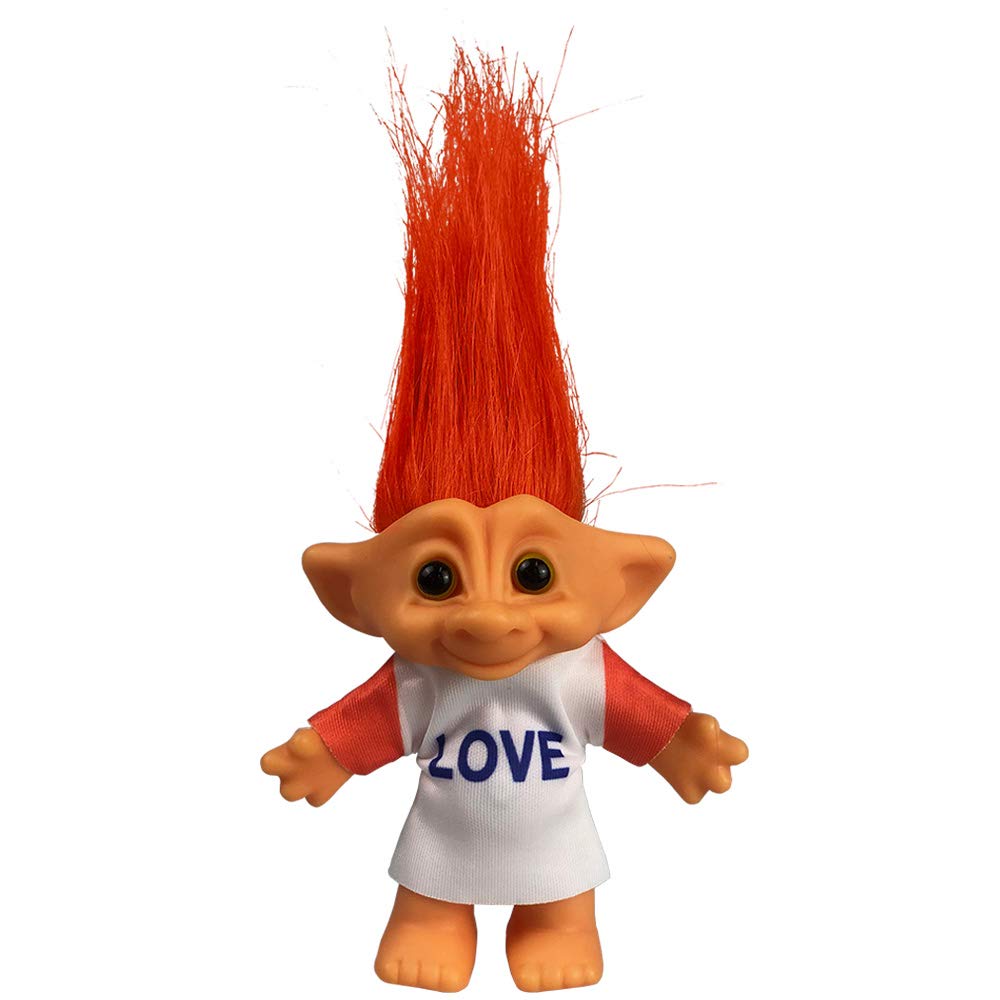 Foto 2 pulgar | Muñeca Troll Yintlilocn Vintage De 7.5 Pulgadas Con Pelo Naranja - Venta Internacional.