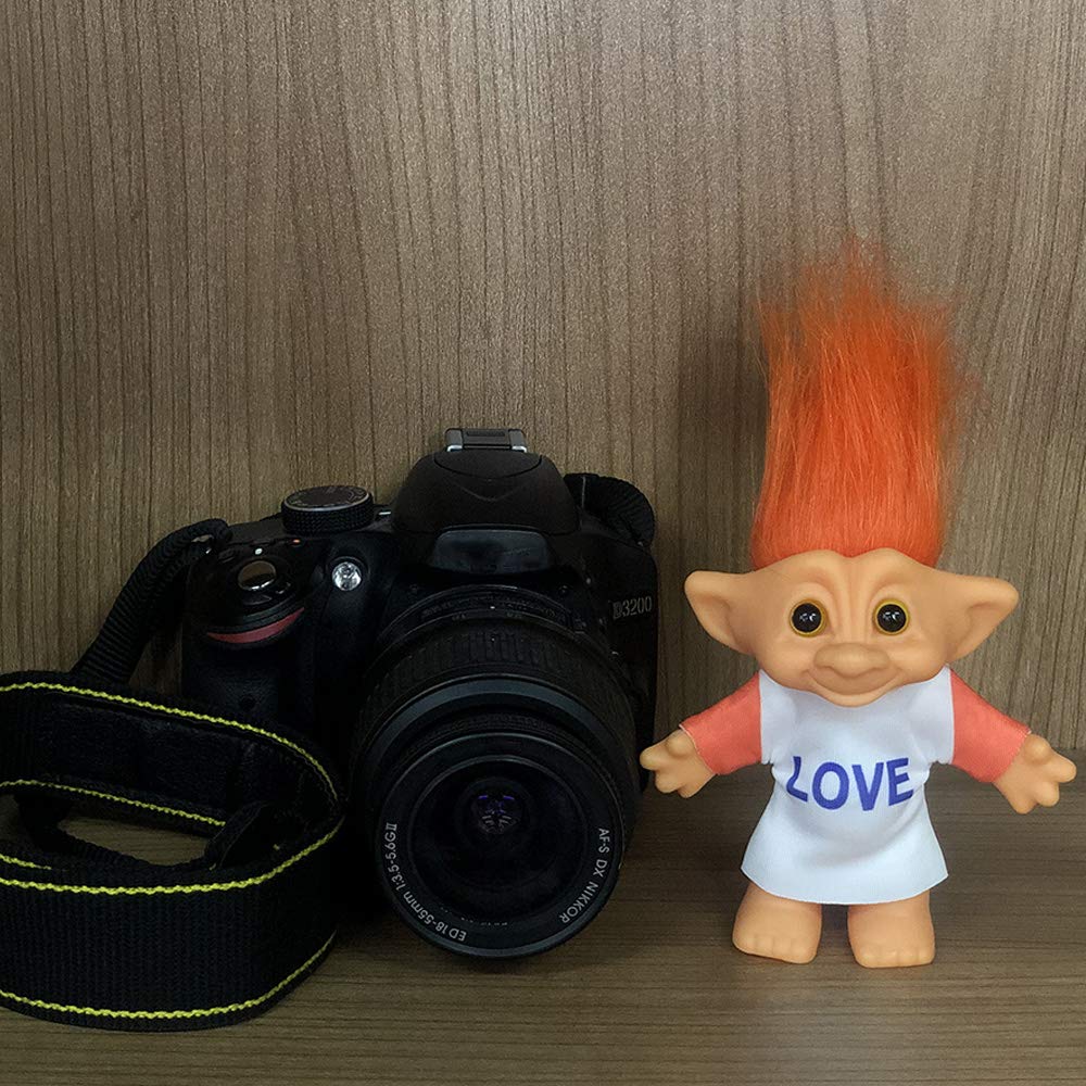 Foto 3 | Muñeca Troll Yintlilocn Vintage De 7.5 Pulgadas Con Pelo Naranja - Venta Internacional.