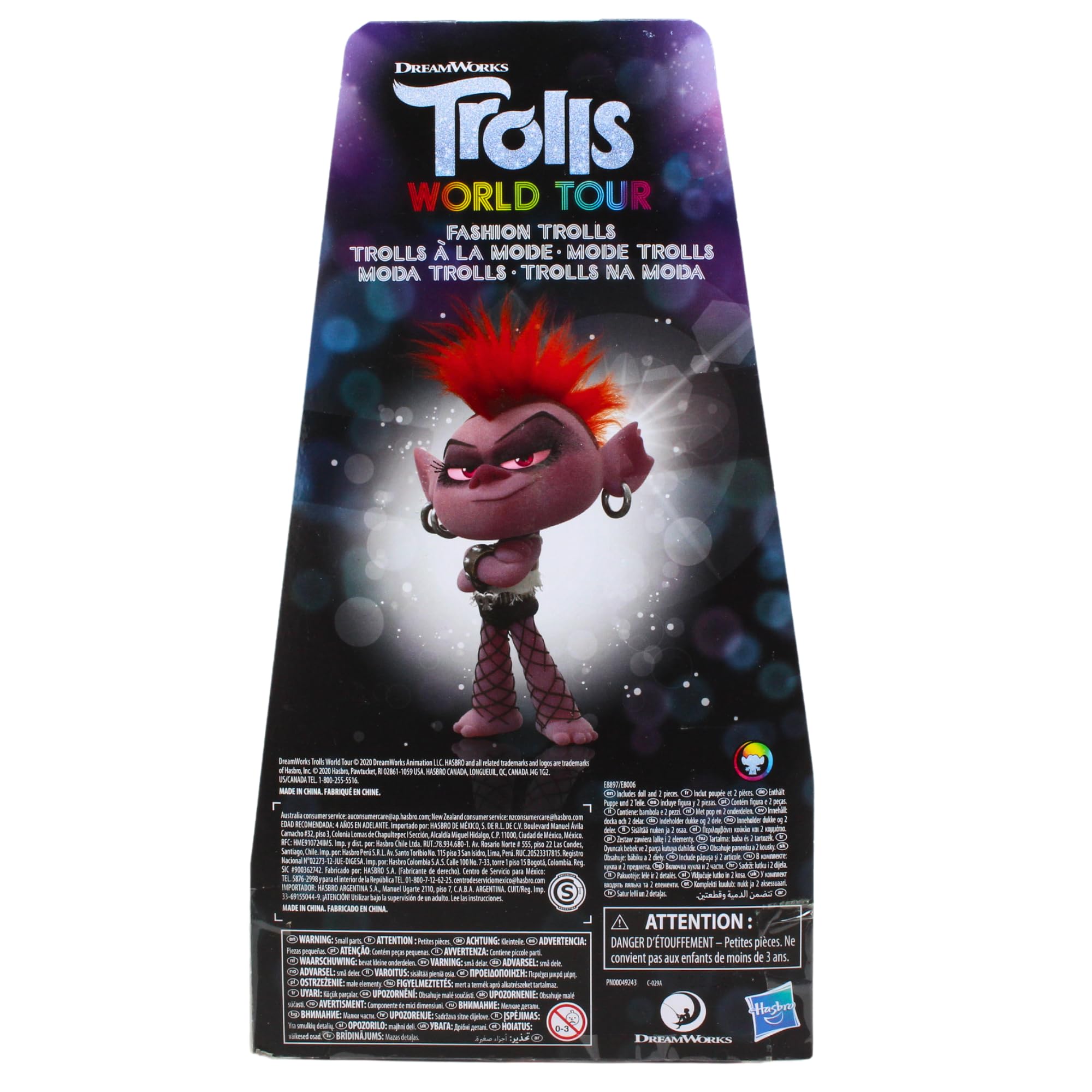 Foto 8 pulgar | Muñeca Moderna Hasbro Dreamworks Trolls Stylin' Barb Con Vestido - Venta Internacional.