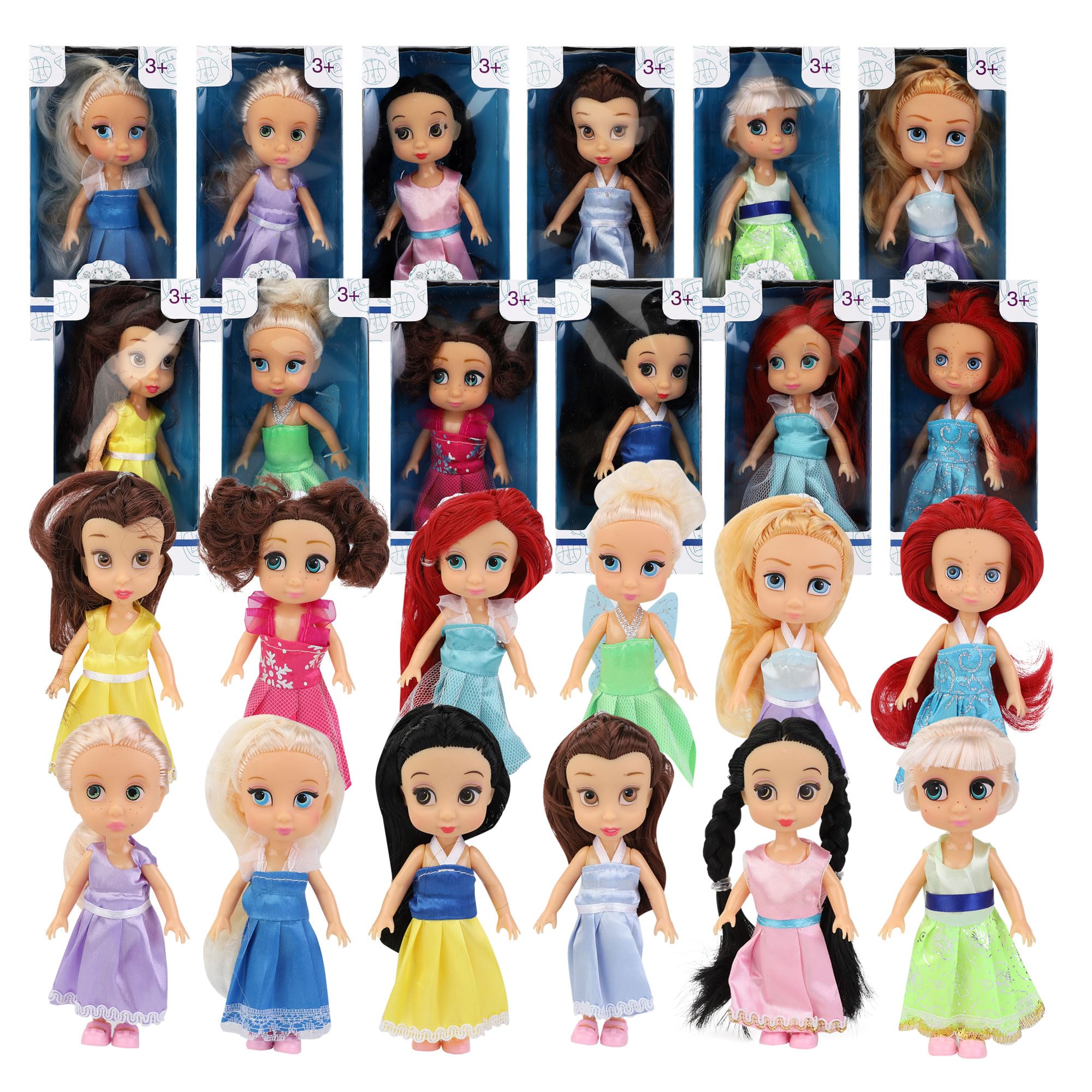 Muñeca Moderna Liberty Imports Mini Royal Princess, Paquete De 12 - Venta Internacional.