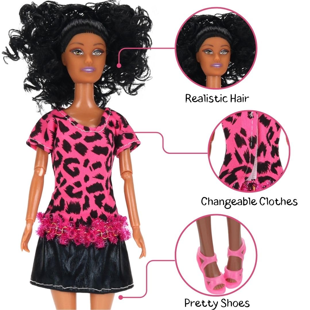 Foto 3 pulgar | Set De Juego Toy Doll Liberty Imports Afroamericano, 12 Unidades - Venta Internacional.