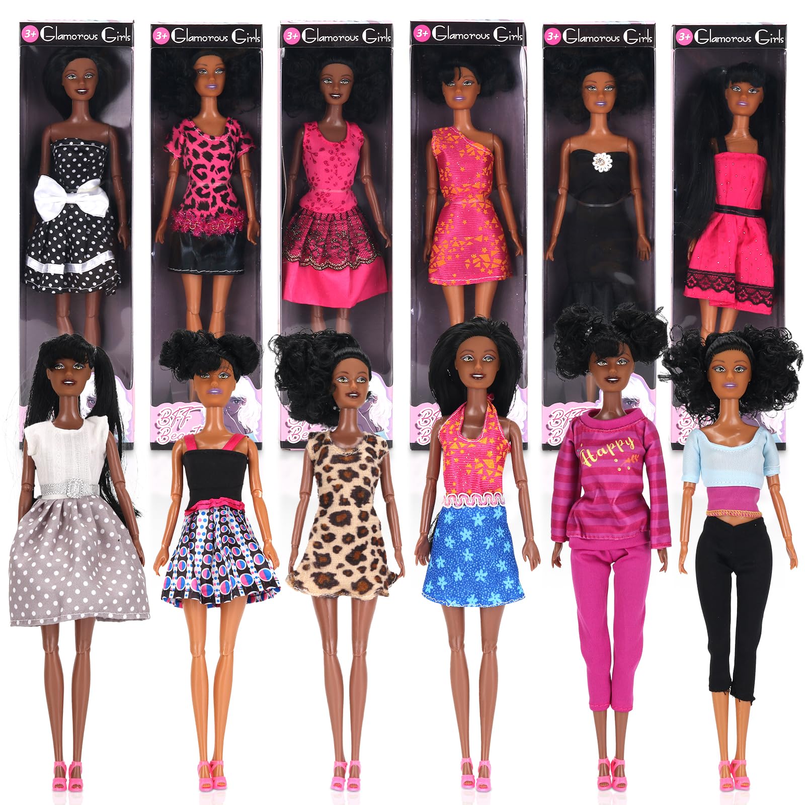 Foto 8 pulgar | Set De Juego Toy Doll Liberty Imports Afroamericano, 12 Unidades - Venta Internacional.