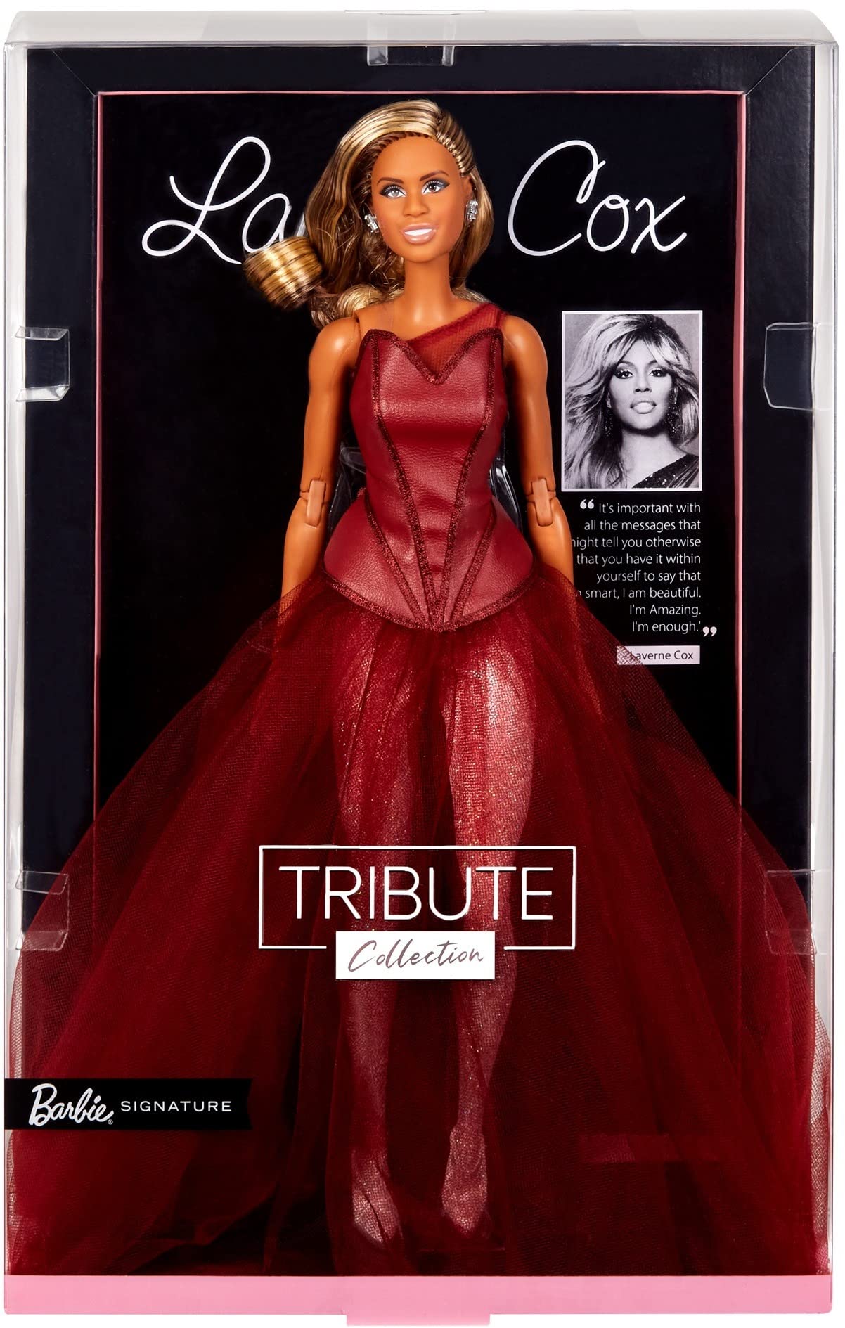 Foto 7 pulgar | Muñeca Barbie Tribute Collection Laverne Cox Con Traje Brillante - Venta Internacional.