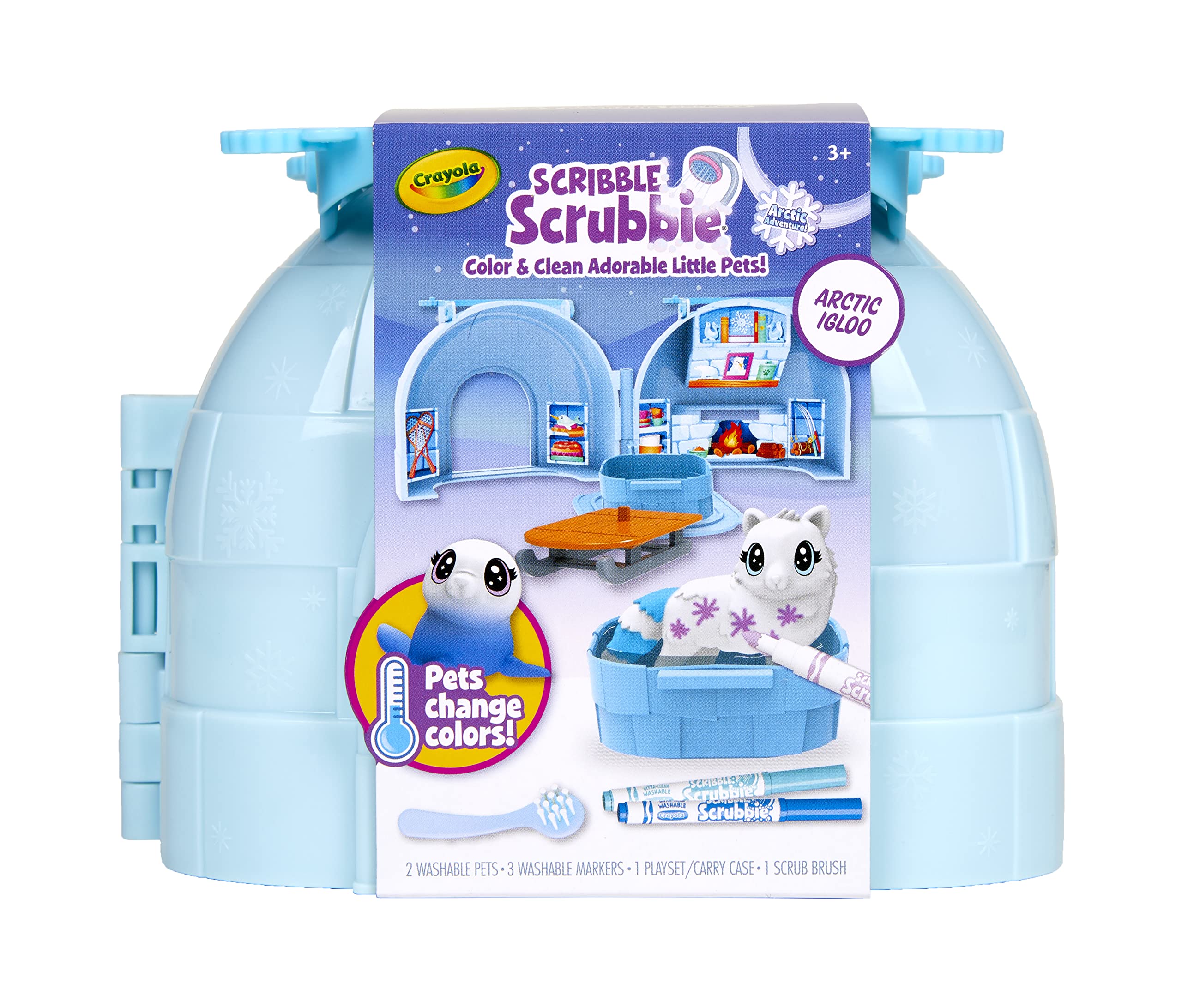 Foto 2 pulgar | Scribble Scrubbie Pets Arctic Igloo Con Funda Que Cambia De Color - Venta Internacional.