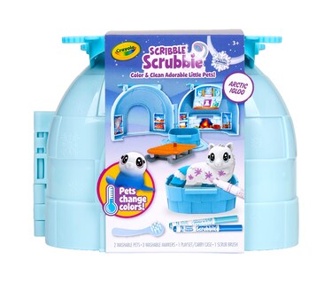 Foto 1 | Scribble Scrubbie Pets Arctic Igloo Con Funda Que Cambia De Color - Venta Internacional.