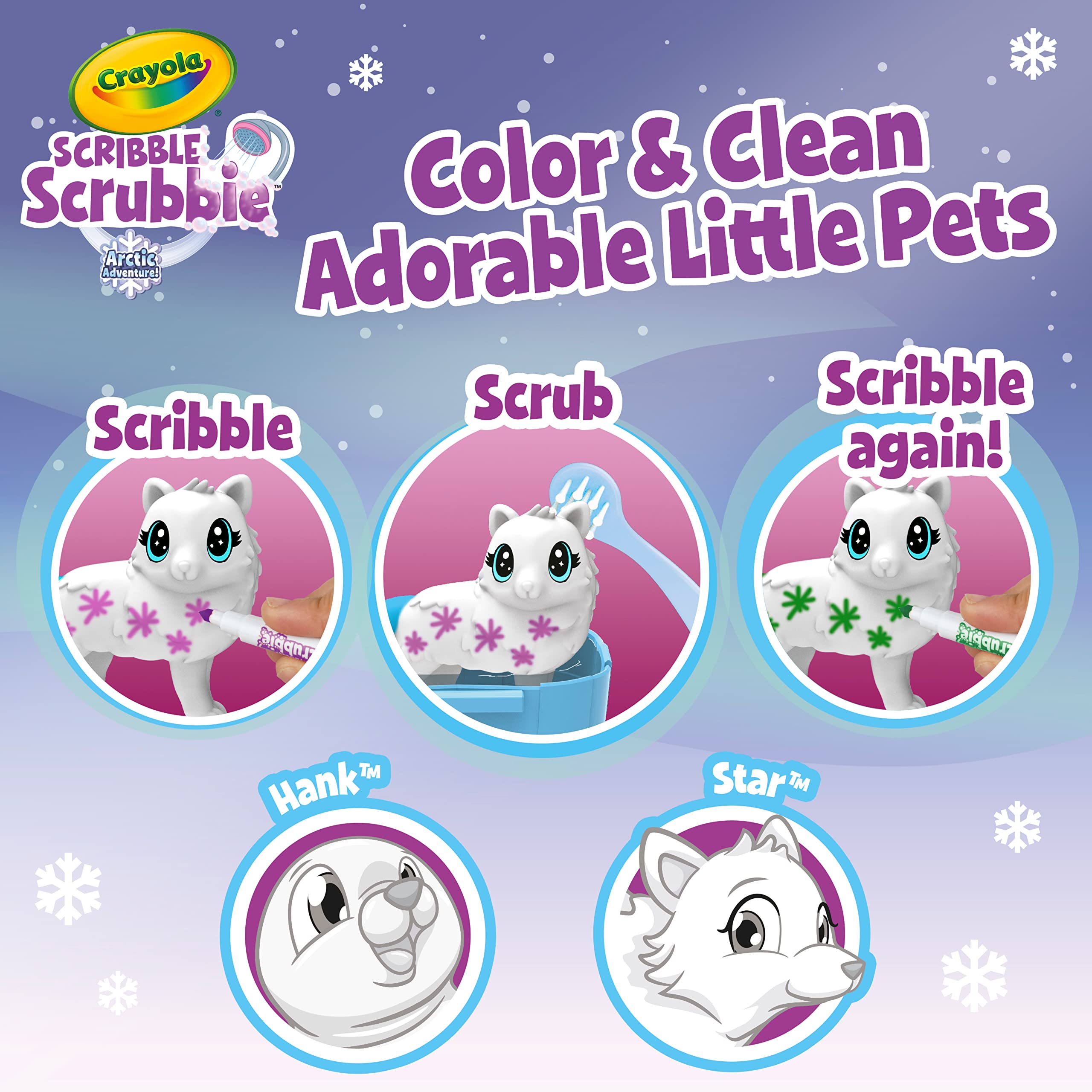Foto 3 pulgar | Scribble Scrubbie Pets Arctic Igloo Con Funda Que Cambia De Color - Venta Internacional.