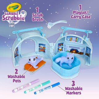 Foto 5 | Scribble Scrubbie Pets Arctic Igloo Con Funda Que Cambia De Color - Venta Internacional.