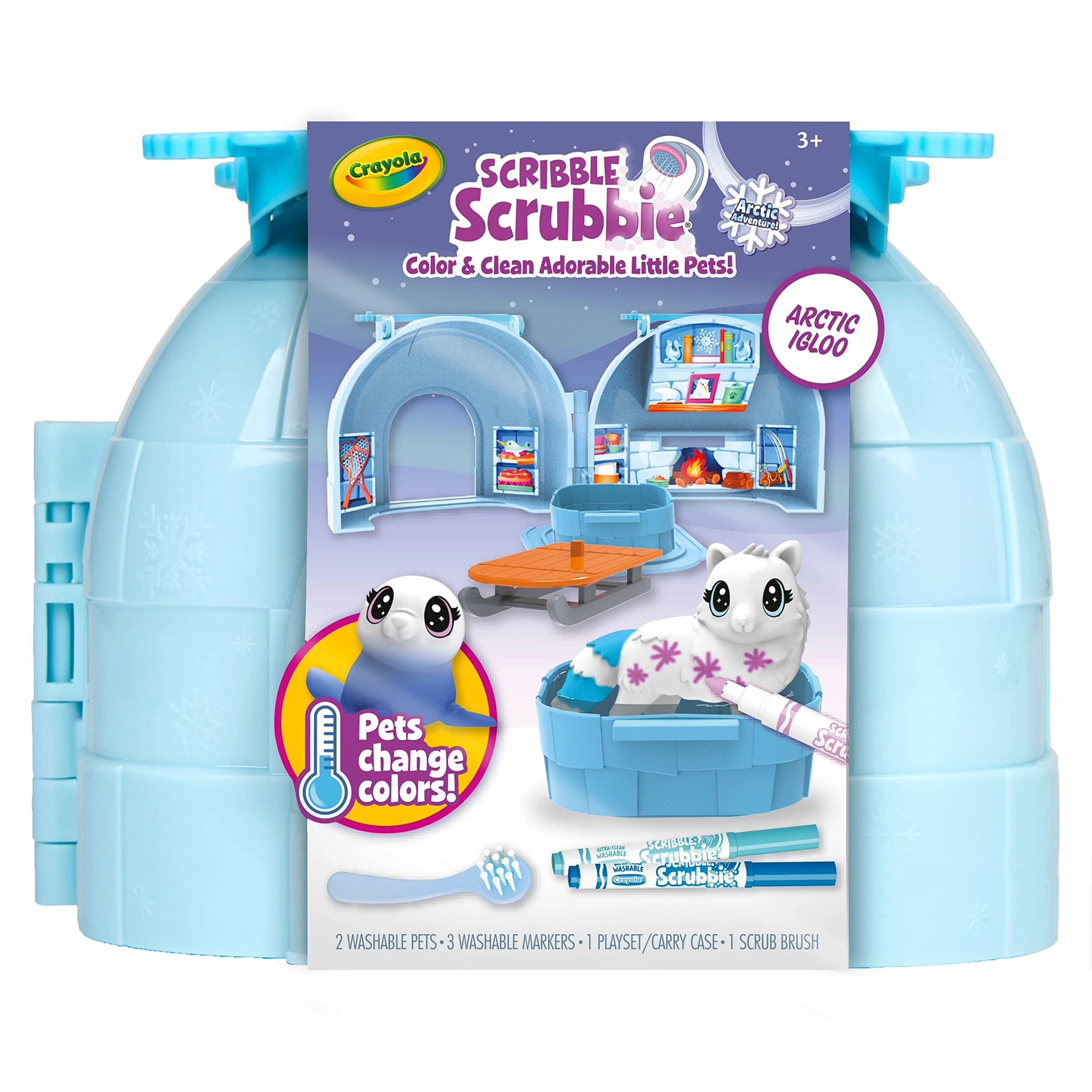 Foto 7 pulgar | Scribble Scrubbie Pets Arctic Igloo Con Funda Que Cambia De Color - Venta Internacional.