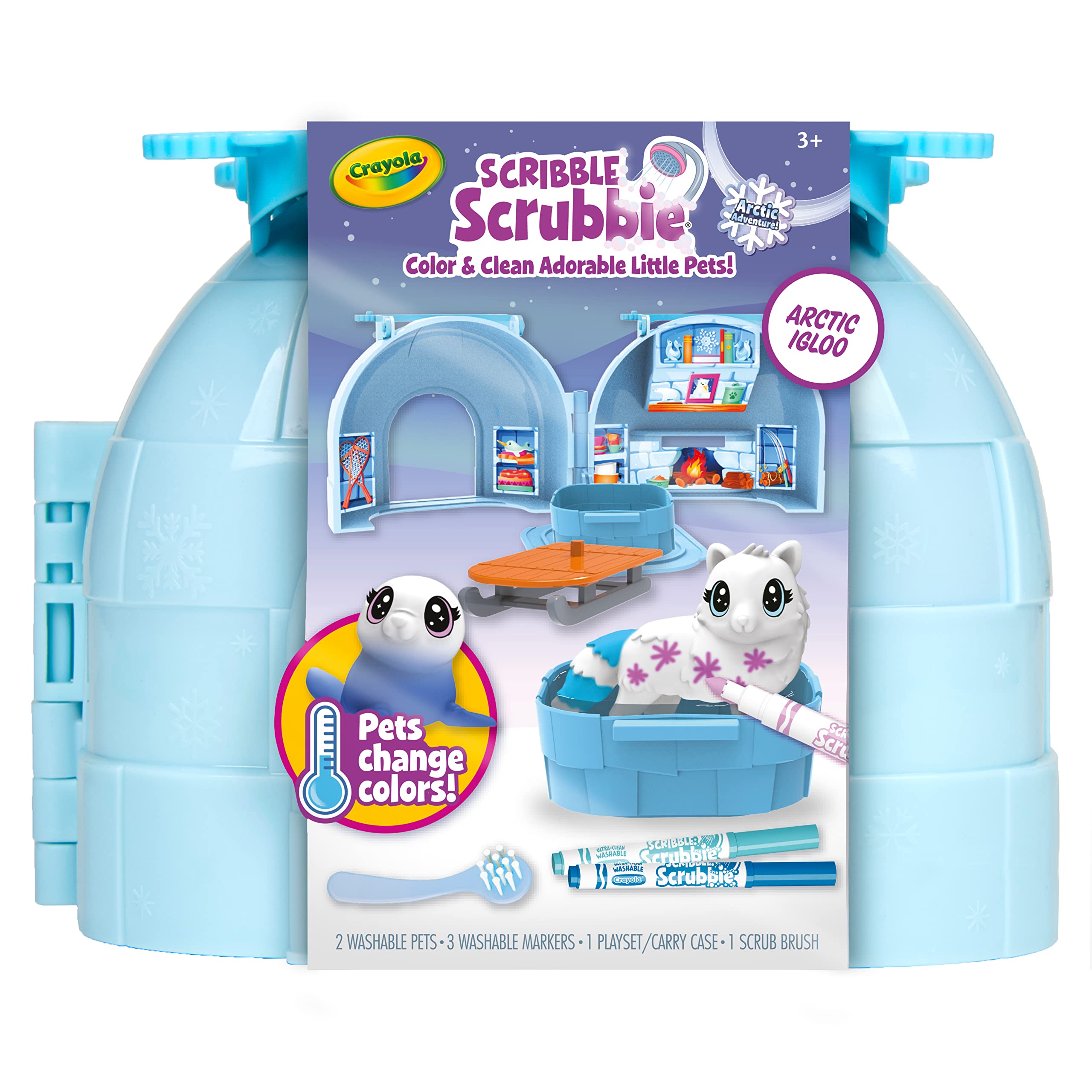 Foto 8 pulgar | Scribble Scrubbie Pets Arctic Igloo Con Funda Que Cambia De Color - Venta Internacional.