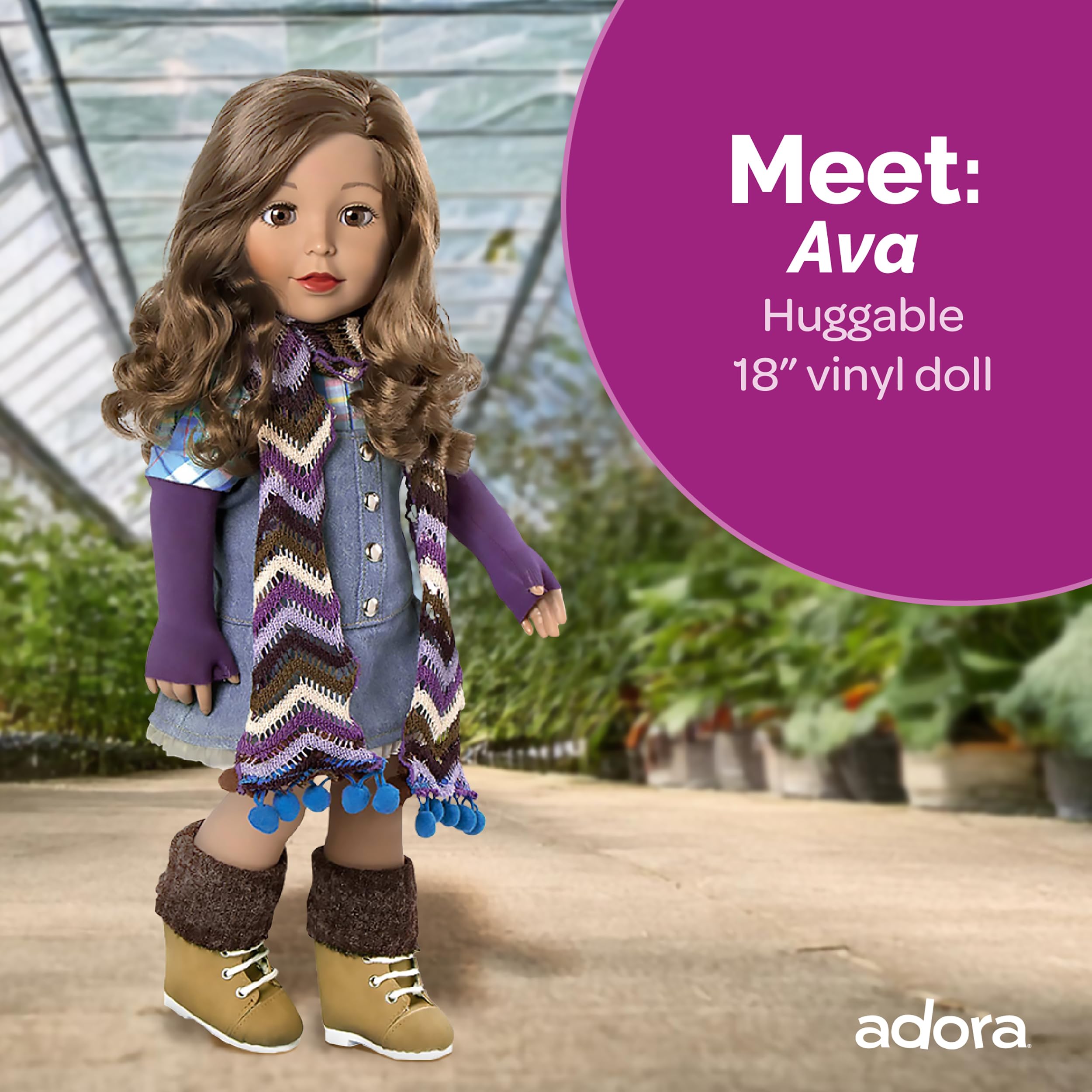 Foto 2 | Muñeca Moderna Adora Amazing Girls Ava De 45 Cm Con Pelo Enraizado - Venta Internacional.