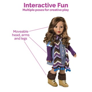 Foto 3 | Muñeca Moderna Adora Amazing Girls Ava De 45 Cm Con Pelo Enraizado - Venta Internacional.